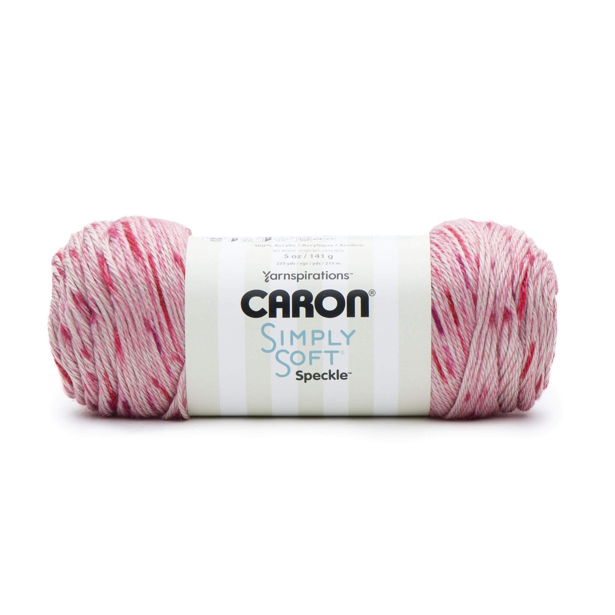 Simply Soft Speckle Yarn, Lipstick