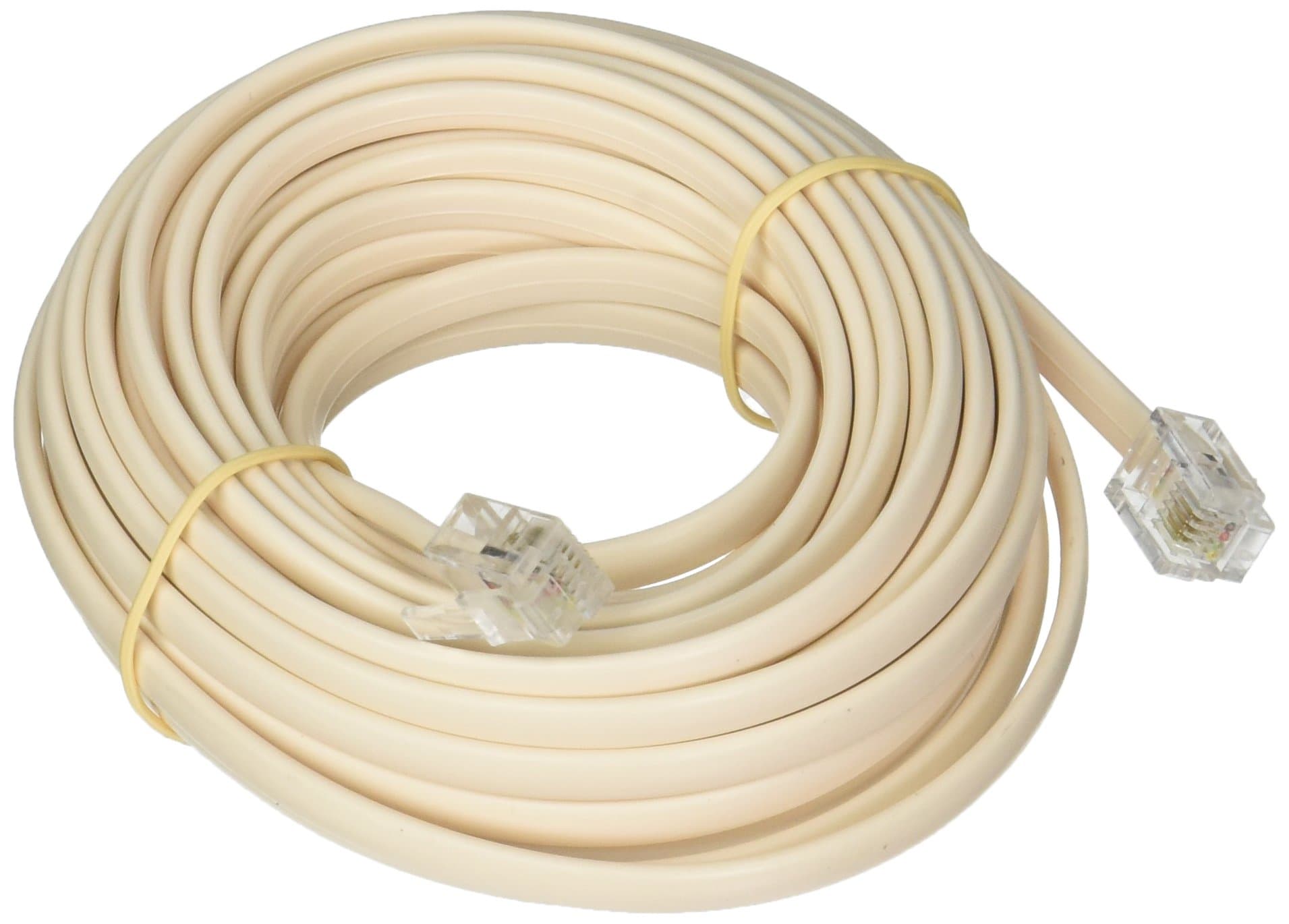 Belkin 25ft RJ11M/RJ11M Crossed Modular Patch Cord (Ivory)