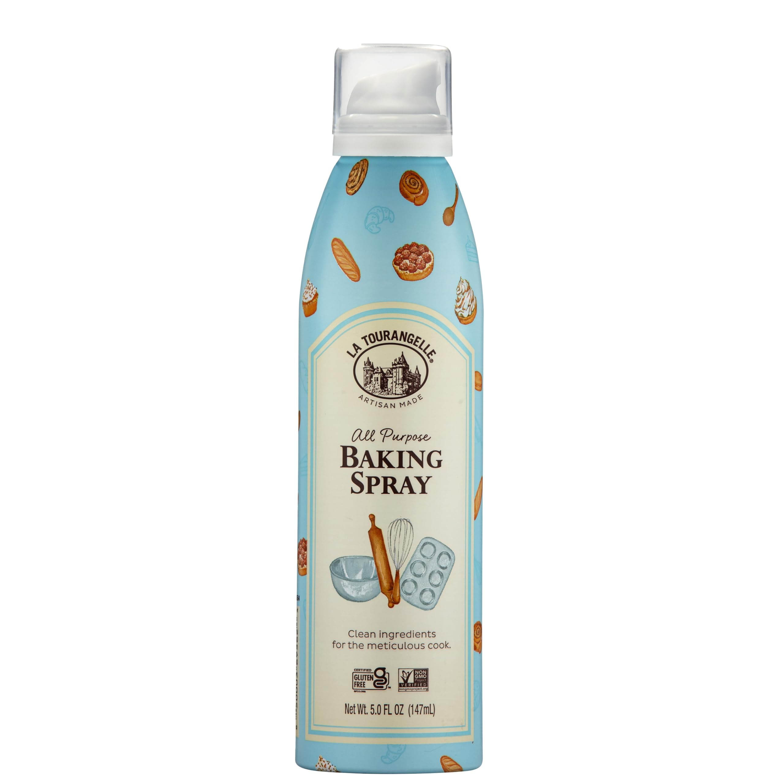 La Tourangelle All Purpose Baking Spray, Gluten Free, Non Stick, 147 ML