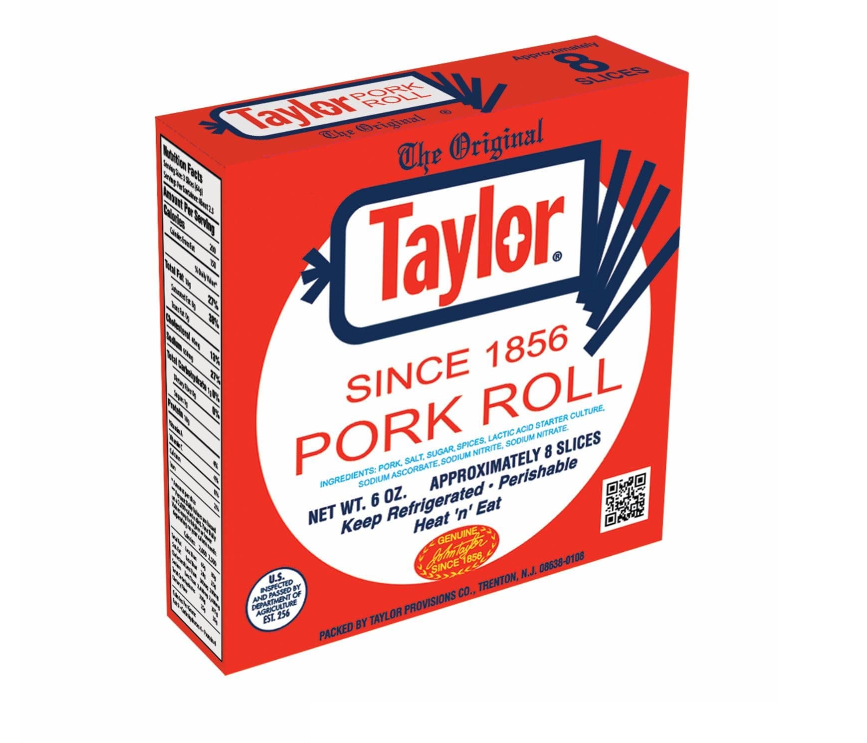 Taylor, Pork Roll, 6 Ounce