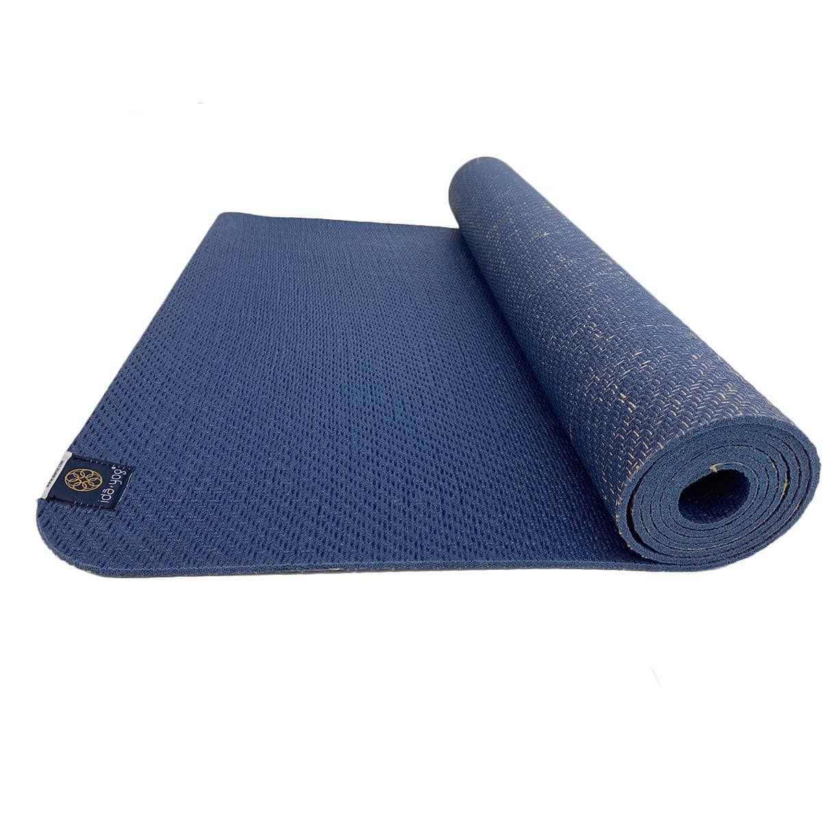 Ida YogBhoomi Practice Cobalt Eco-Friendly Yoga Mat Sturdy Top Layer, Anti-Slip, Right Thickness (4 Millimeters, Blue)