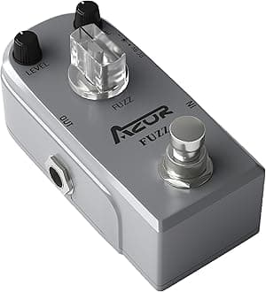 AZOR Fuzz Guitar Effect Pedal Mini Pedal with True Bypass Aluminium-Alloy AP-303