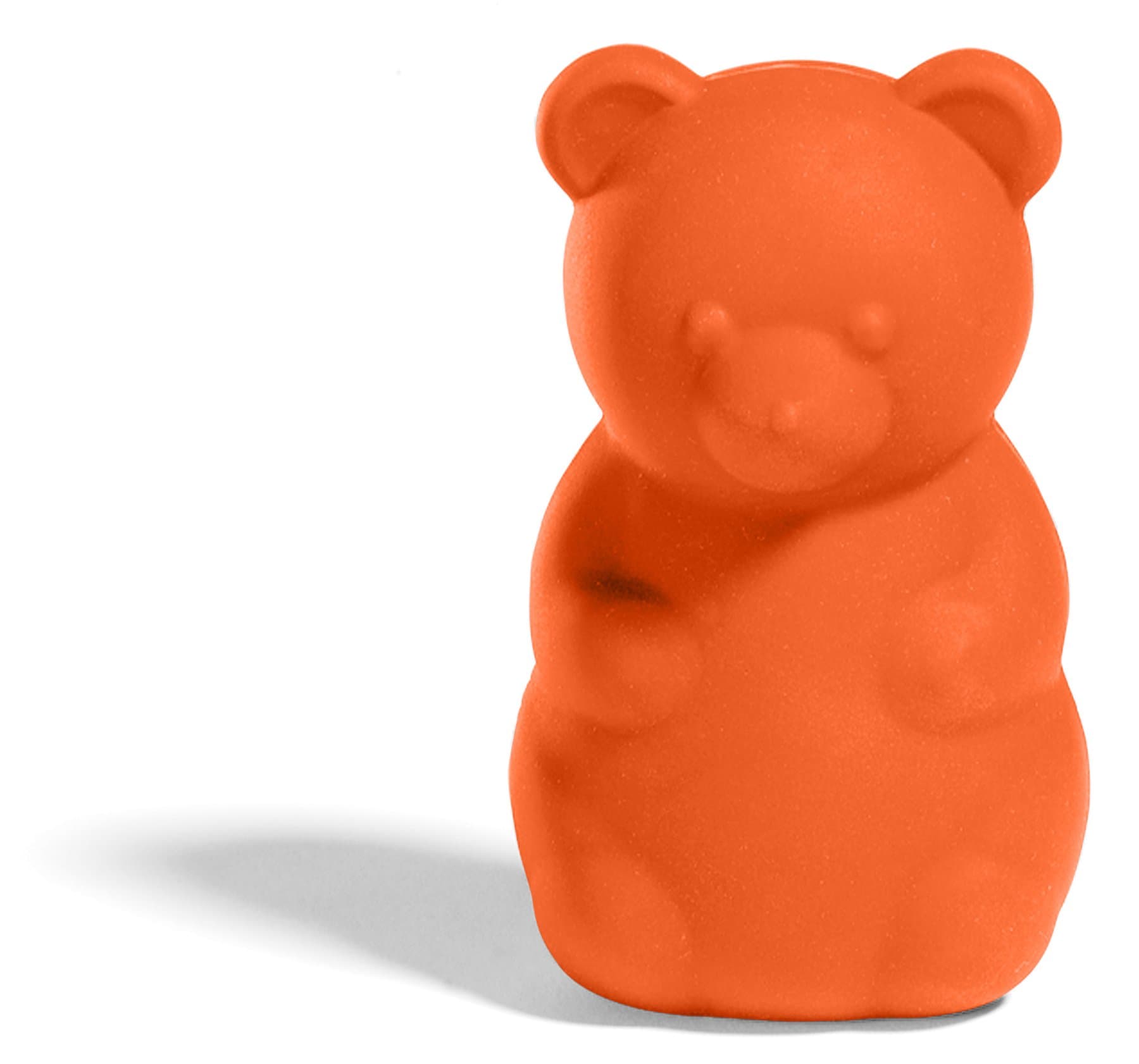 Gimme Gummy Stuffable Bear-Shaped Dog Toy, Small, Tomato