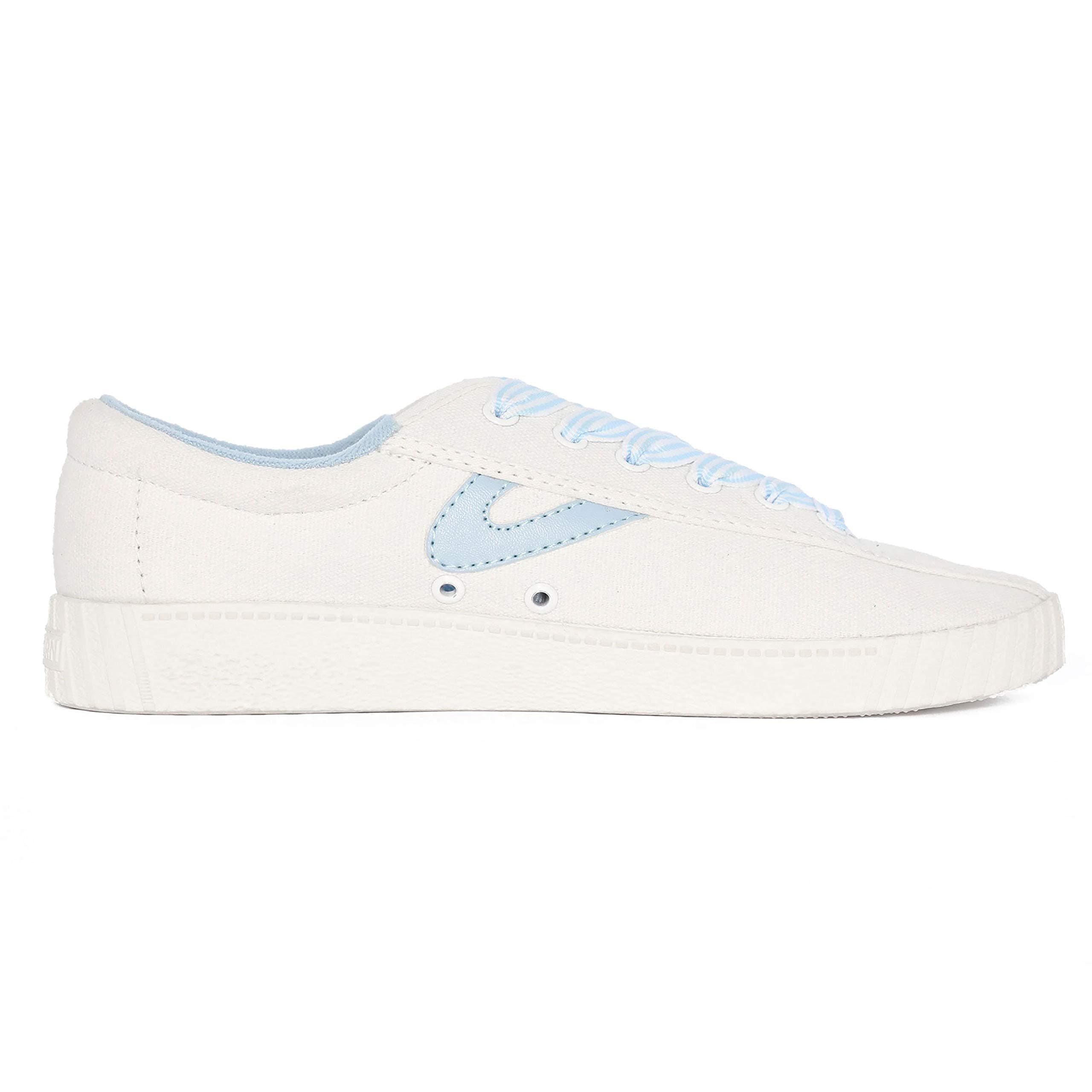 TRETORN Women's Nylite 28 Plus Sneakers in Wht/Blu, 6 US