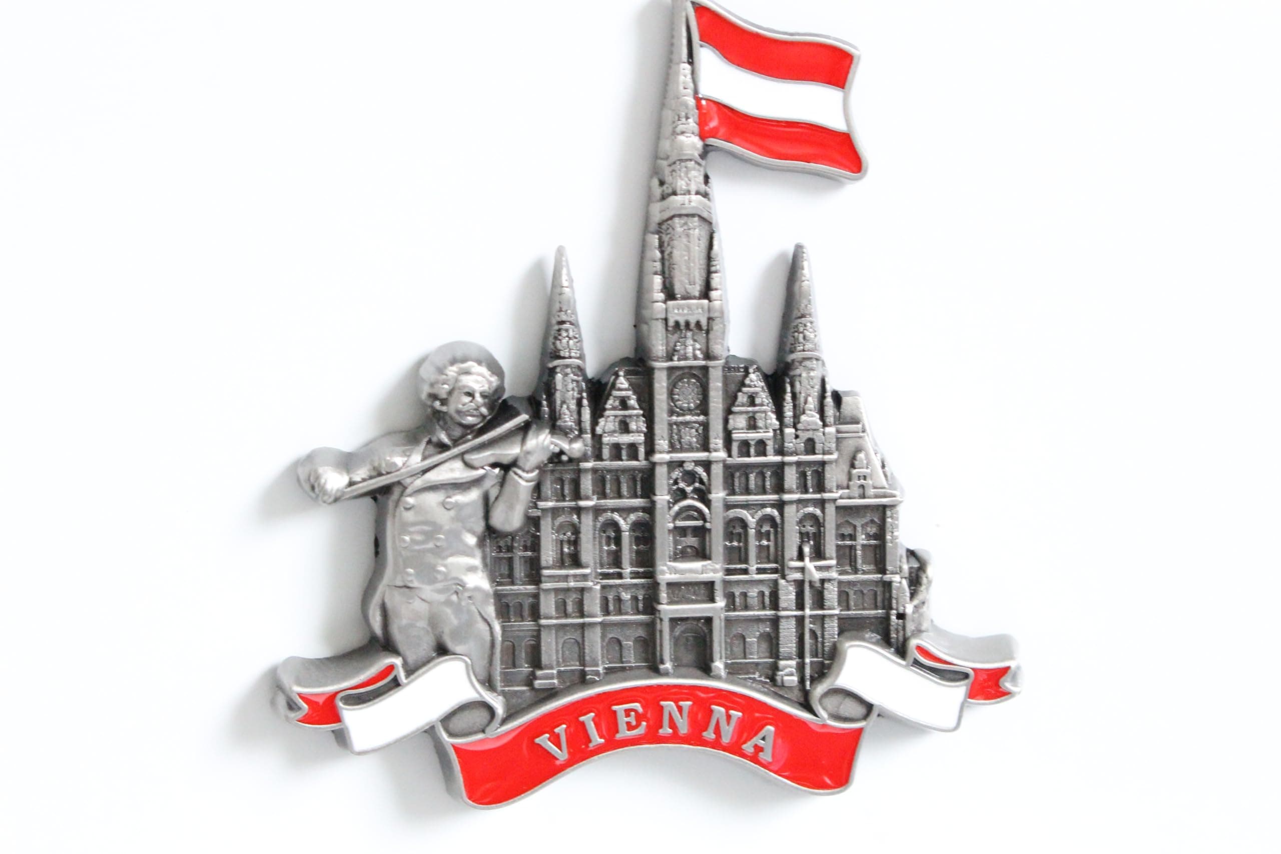 3D - VIENA AUSTRIA ST. STEPHEN'S CATHEDRAL Metal Fridge Magnet Sticker City Holiday Souvenir Travel Memory on Refrigerator Gift
