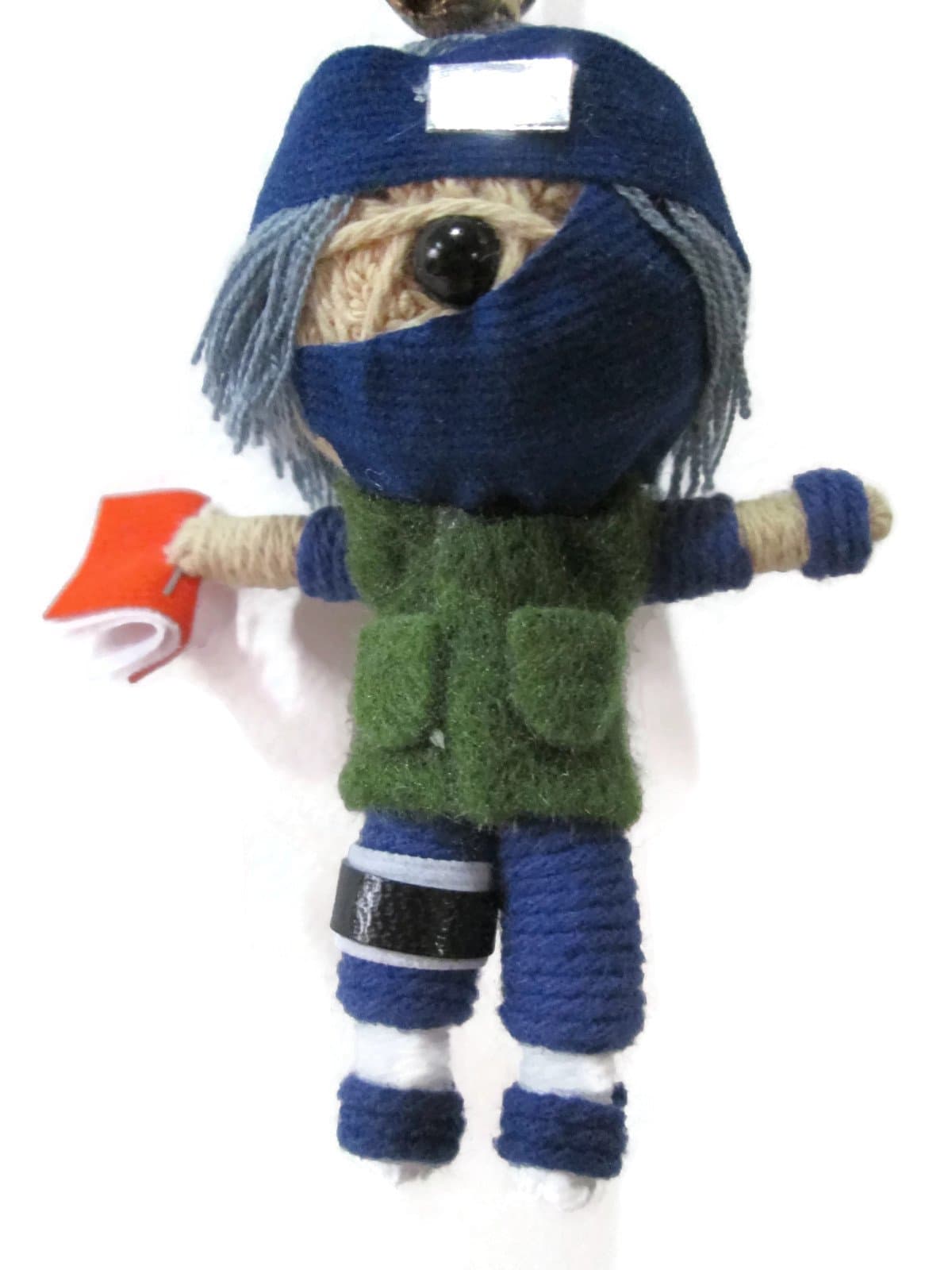 1 X Naruto Shippuden Kakashi Hatake Voodoo String Doll Keychain