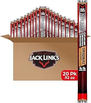 Original Zero Sugar Beef Sticks - (20 Pack) 0.92 oz Meat Sticks - Ready to Eat Protein Snacks - 5g Protein per Serving - Made with 100% Real Beef
