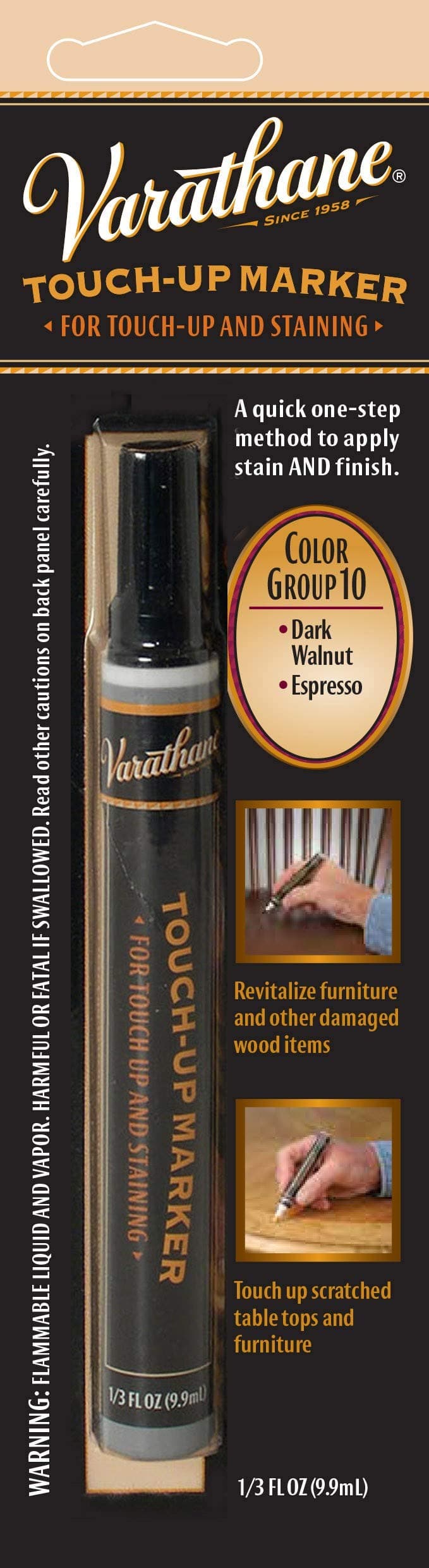 215361 Wood Stain Touch-Up Marker For Dark Walnut,