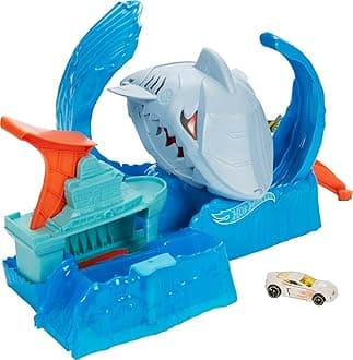 Hot Wheels City Color Shifter Shark Jump Play Set
