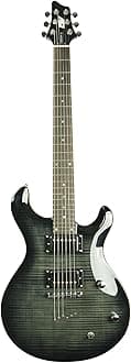 IVY IYV 6 String IP-350 TBK PRS Solid-Body Electric Guitar, Trans Black