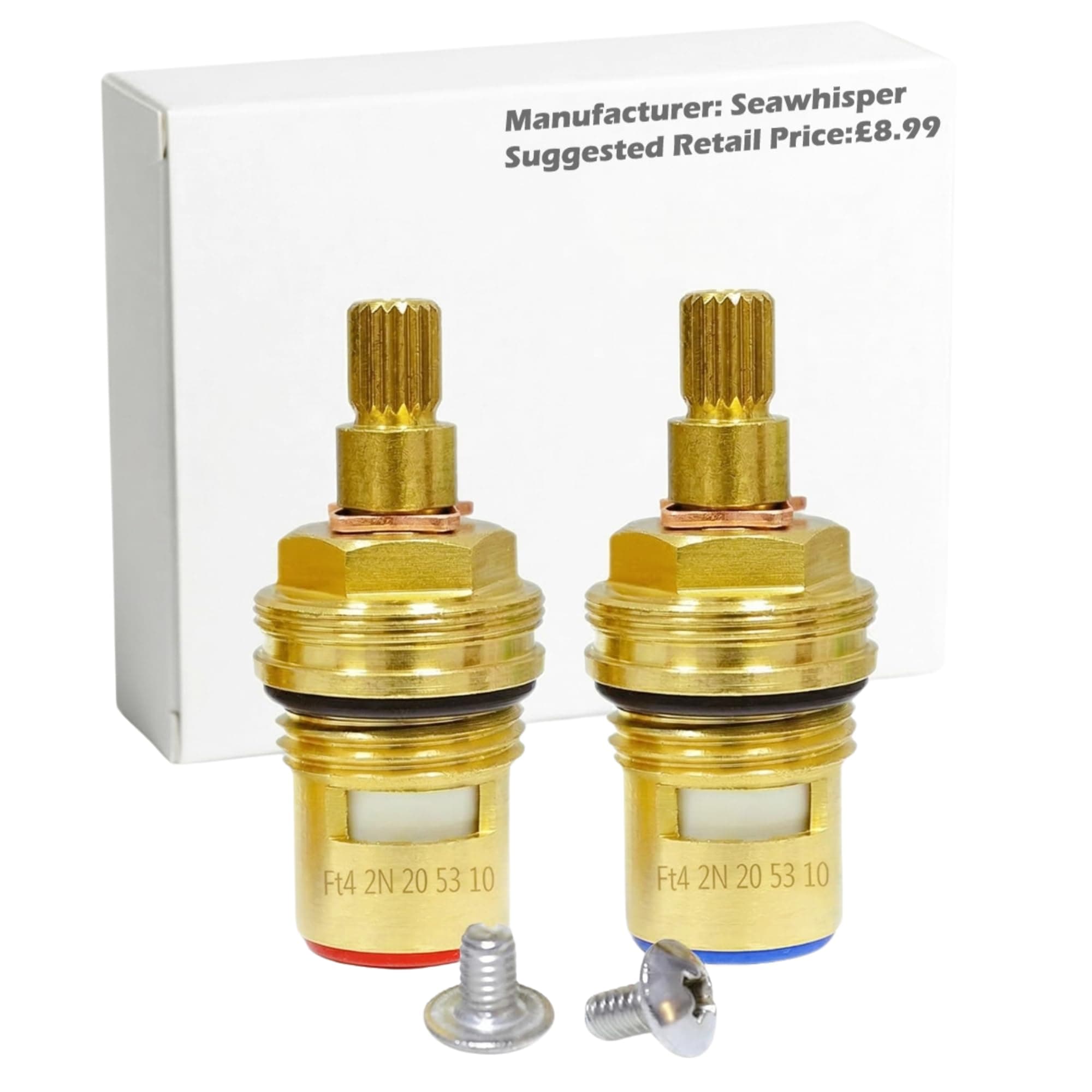 Seawhisper GI Replacement Brass Ceramic Disc Tap Valve Insert Gland Cartridge Quarter Turn