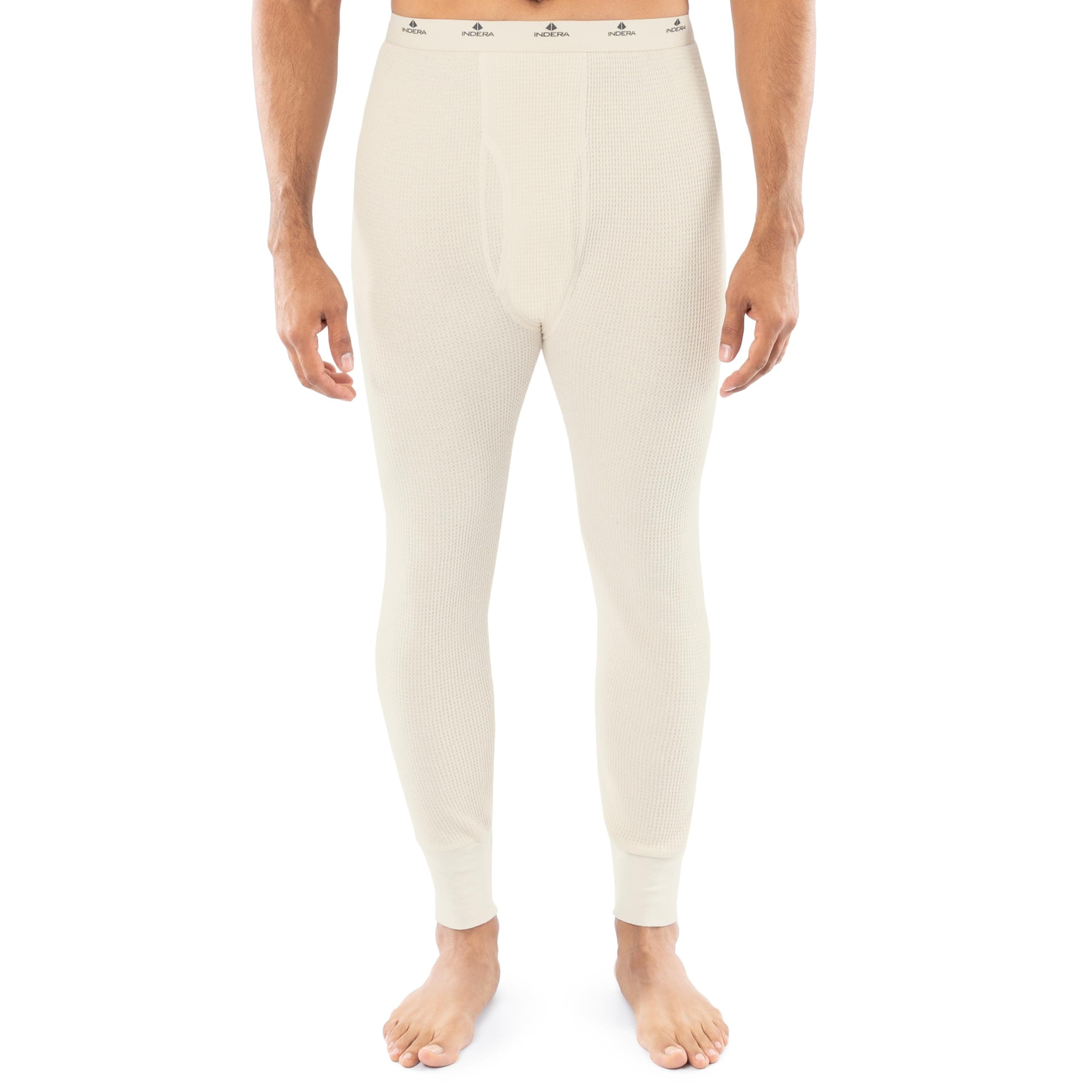 Men's Heavyweight Cotton Waffle Long Johns Thermal Underwear Bottom