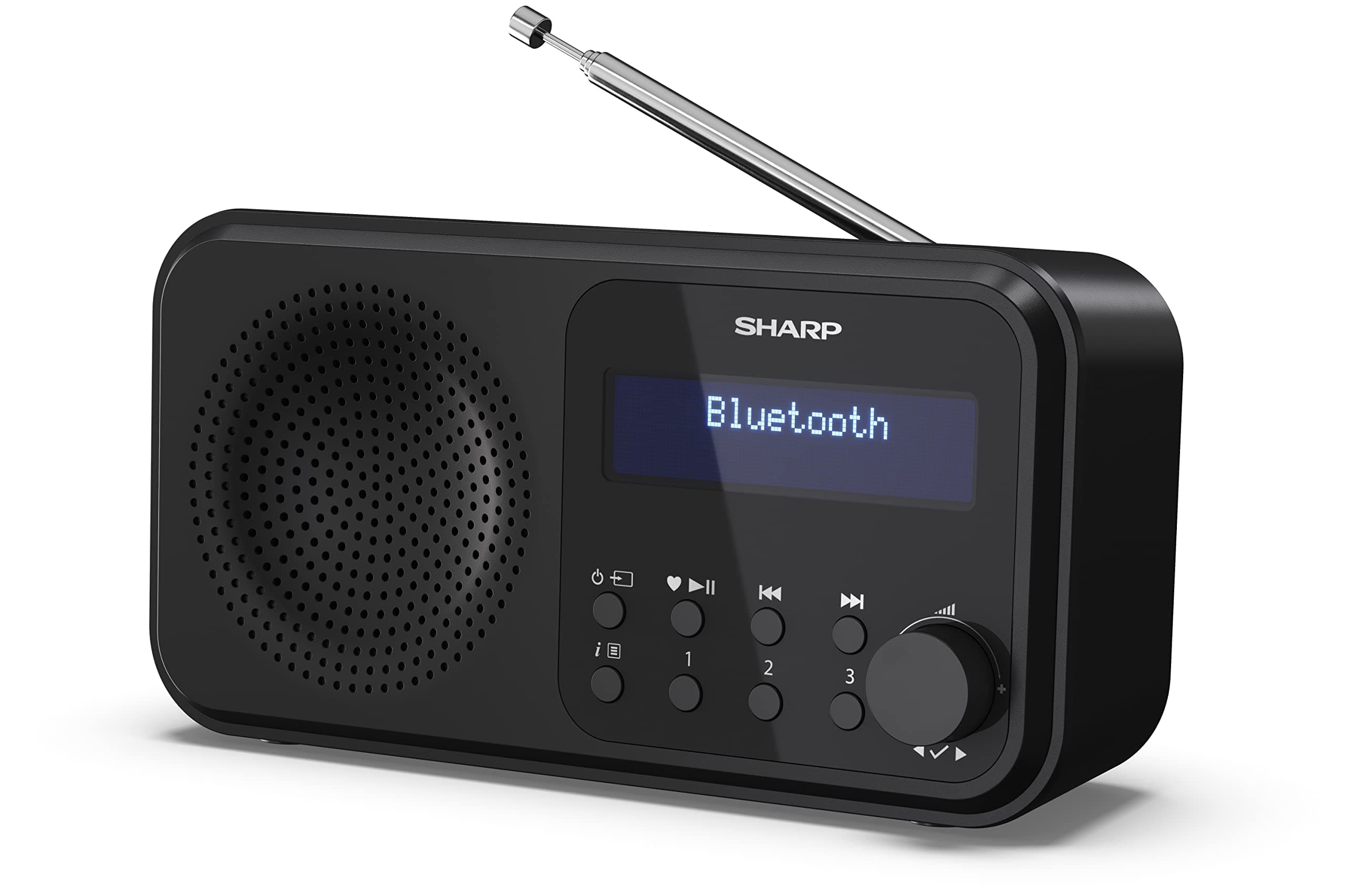 SHARP DR-P420(BK) Tokyo Portable Digital Radio With Bluetooth 5.0, Mono DAB+/...