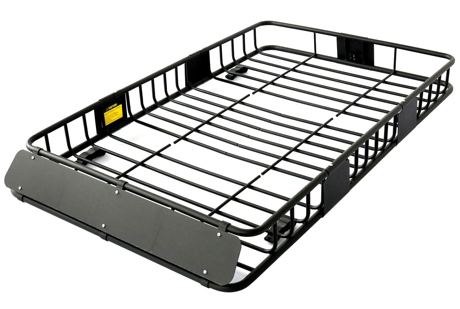 Roof Rack Cargo Basket, Universal Car Top Carrier Rack Adjustable Length 43/64 inches Anti-Rust Luggage Holder Carrier Basket 150lb with Removable Extension Kit Wind Fairing