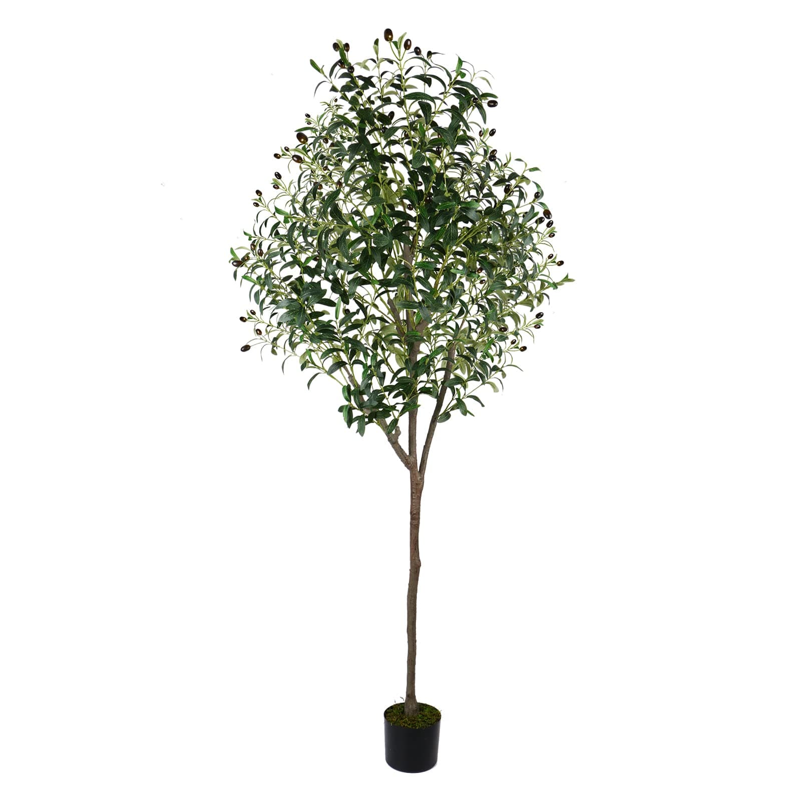 Artificial Olive Tree 6ft (71'') Fake Silk Perfect and Realistic Tall Artificial Plants, Suitable for Modern Living Rooms House Office Outdoor Garden & Housewarming Party Decor, 1080 Leaves