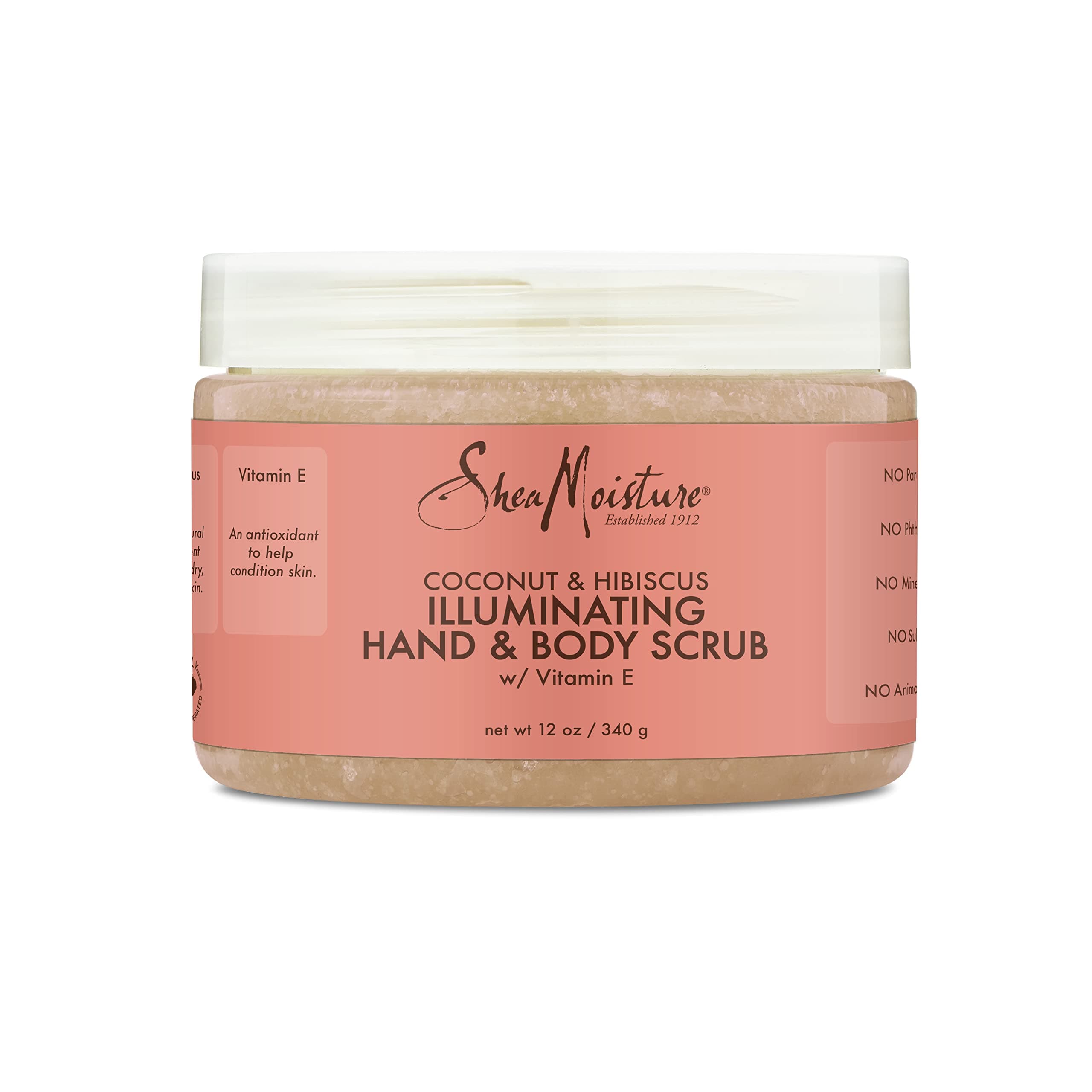 Shea Moisture Coconut and Hibiscus Hand and Body Scrub, 340 g