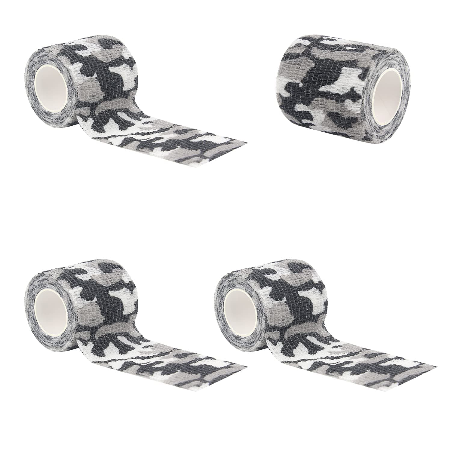 BOROLA Self-Adhesive Protective Camouflage Tape Cling Scope Wrap Military Camo Stretch Bandage for Gun Rifle Shotgun Camping Hunting