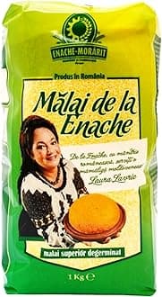 Enache Cornflour Malai Superior Verde, 1Kg Corn Flour Meal for Cooking, Romanian Origin (Enache Malai Superior Verde 1Kg, 1 Pack)