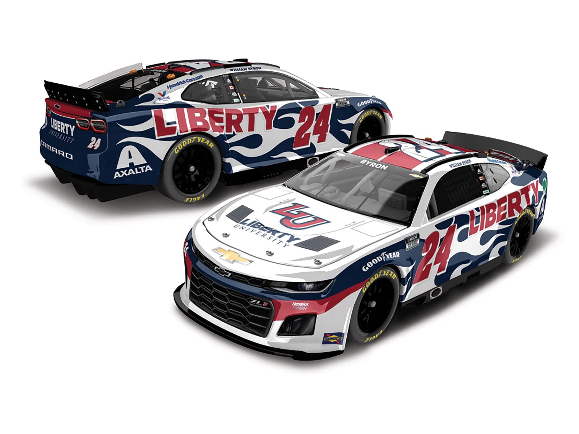 Lionel W Byron 1/64 HT Liberty University 22 Camaro ZL1, Multi-coloured