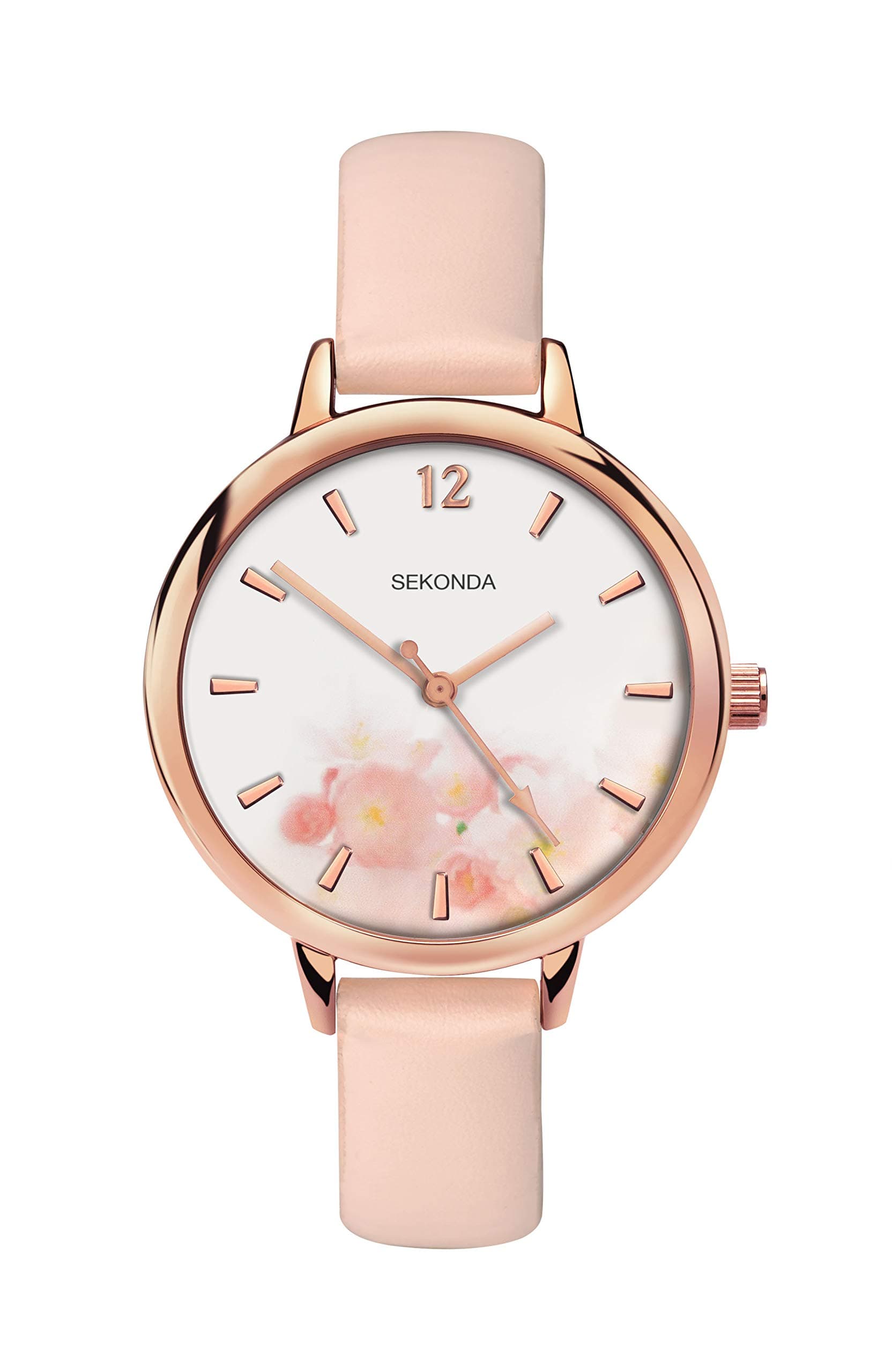 Sekonda Women's Analogue Quartz Watch with 35mm Alloy Case, Analogue Display and PU Strap