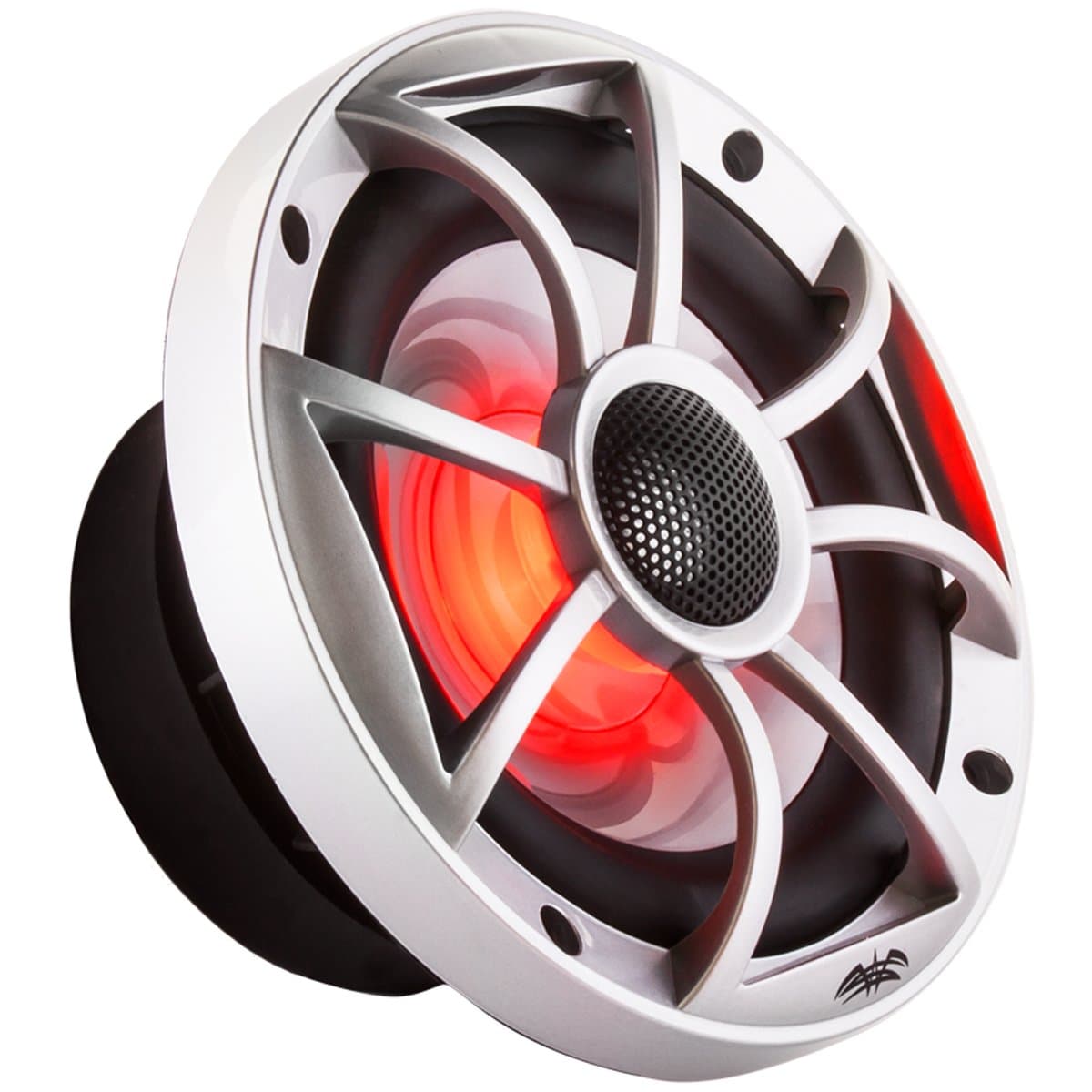 Wet Sounds XS-650 Series 6.5" Silver Cone Marine Coaxial Speaker - With RGB LED Lights!
