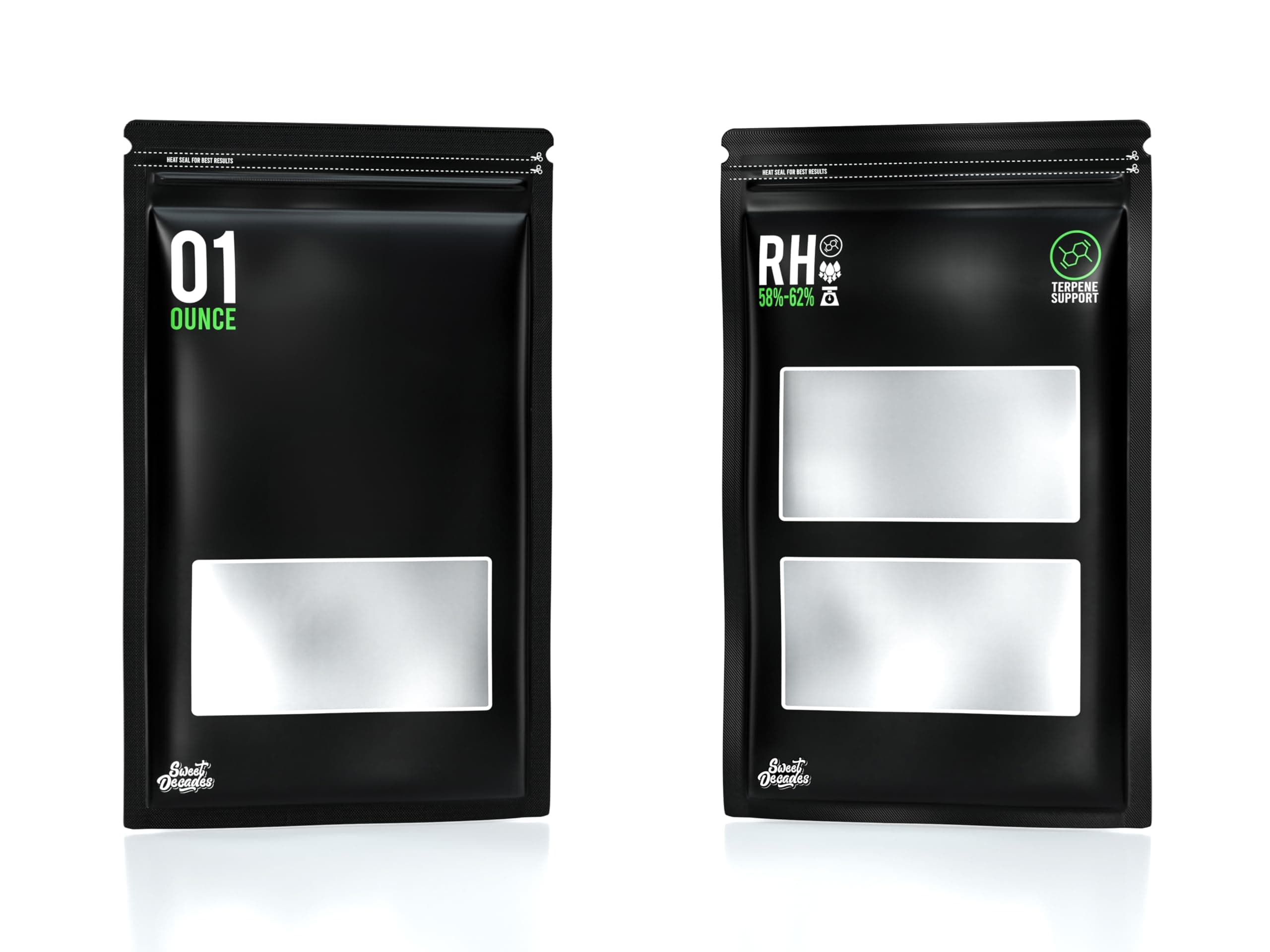 1 Ounce Bags - 50 Pack Lock & Seal Storage & Curing Bags Heat Sealable 6" x 9.8" x 3.15" Inch (1oz, 28g)