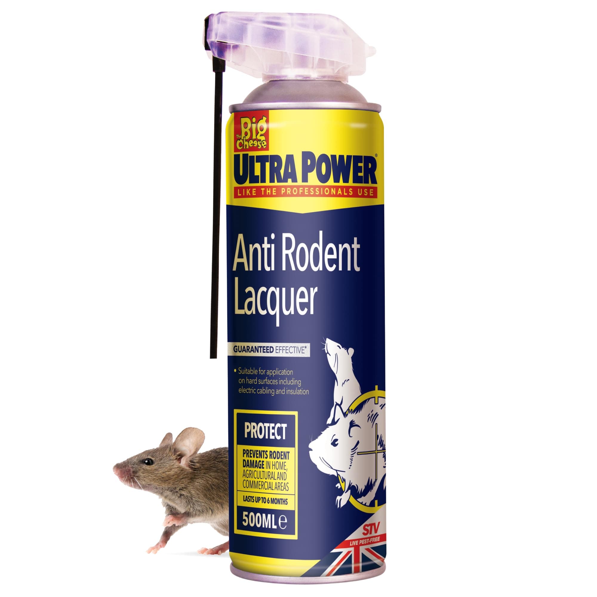 The Big Cheese STV Anti Rodent Lacquer - 500ml Dual Action Aerosol