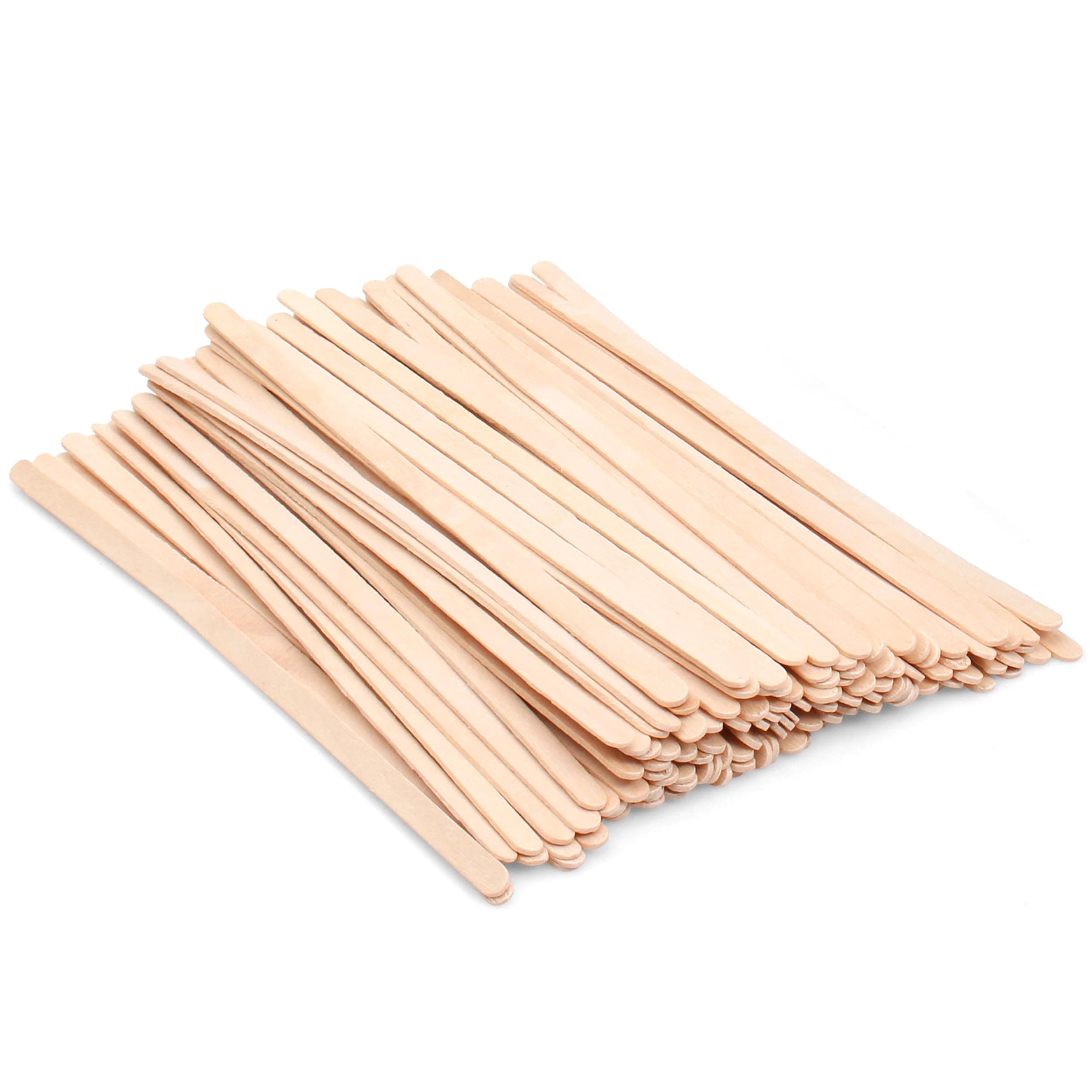ANTETOK Wooden Coffee Stirrers - Coffee Stir Sticks 7.5 Inch,100pcs Disposable Birch Wood Coffee/Beverage Stirrers,Swizzle Drink Sticks,Coffee Bar Accessories