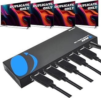 UltraHD 4K @ 60 Hz 1 X 4 HDMI Splitter 1 in 4 Out 4 Port 4: 8-Bit - HDMI 2.0, HDCP 2.0, 18 Gbps, EDID, Duplicate/Mirror 4K Screens - UHDS-104