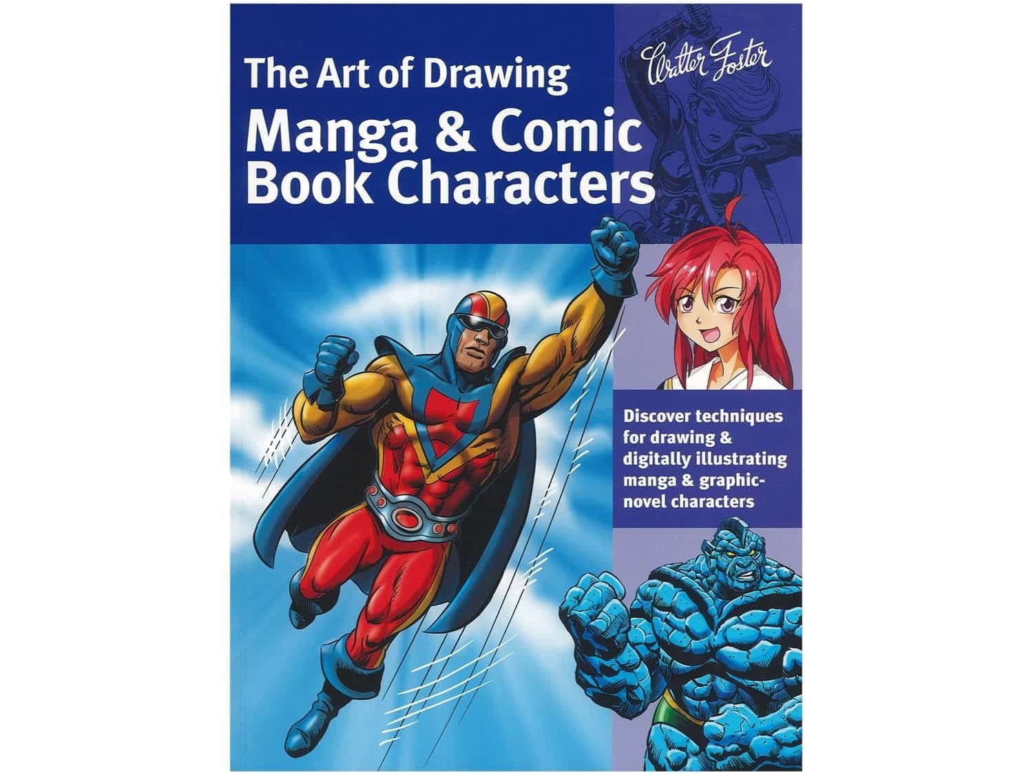 Walter Foster Drawing Manga & Comic Book Characters Book