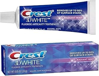 3D White Vivid Fluoride Anticavity Toothpaste-Radiant Mint-0.85 Oz, 3 Pk