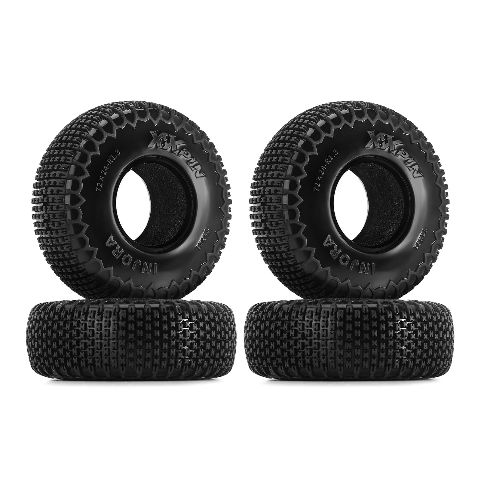 1.3 Inch XHX Pen Tyres for TRX4m SCX24, 72 x 24 mm, S5 Compound, Pack of 4