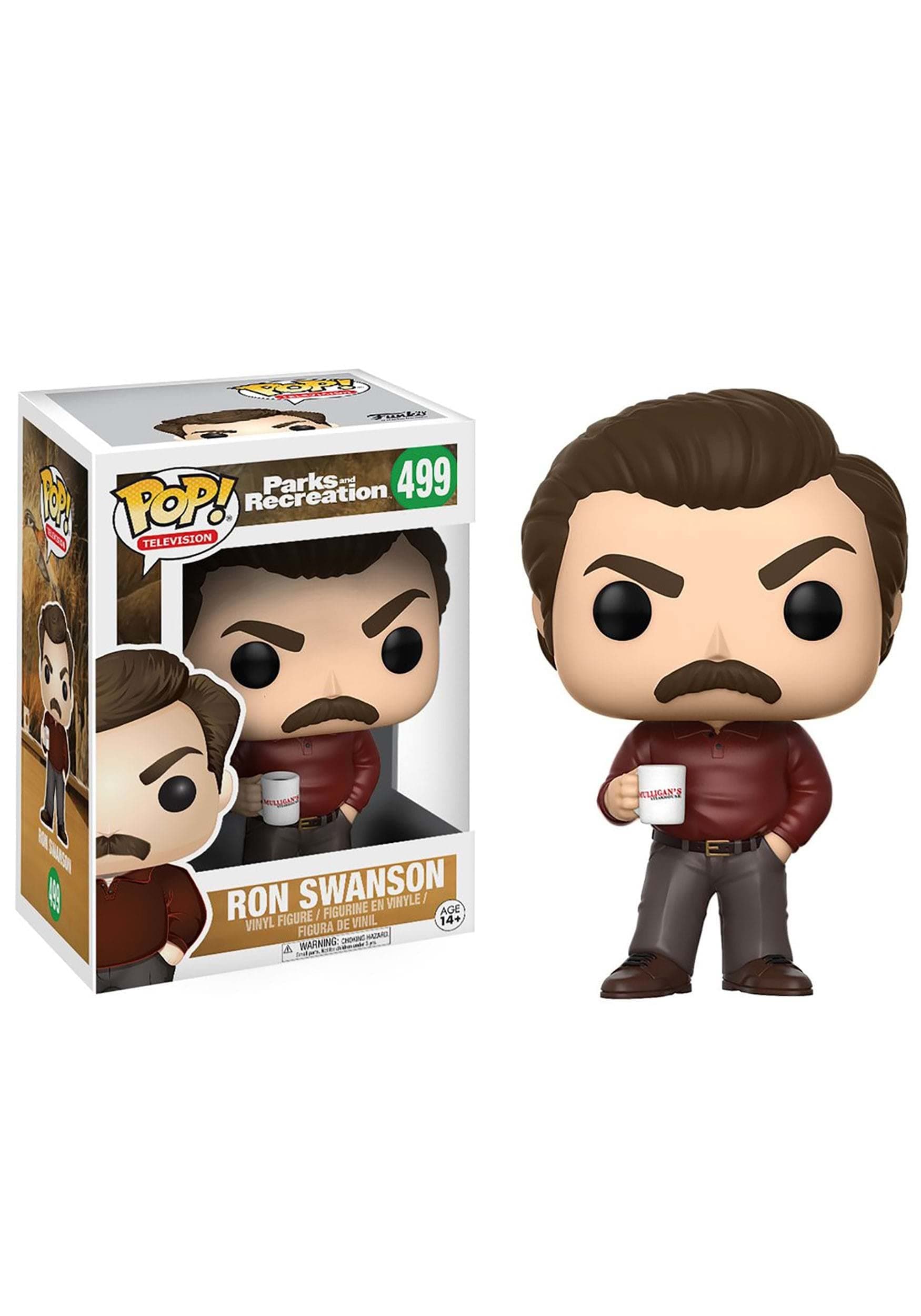 Funko Pop Television: Parks and Recreation - Ron Swanson Figure