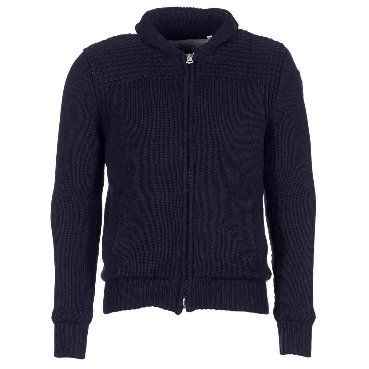 Mens Schott PL Fact 1 Navy Knitted Top - M