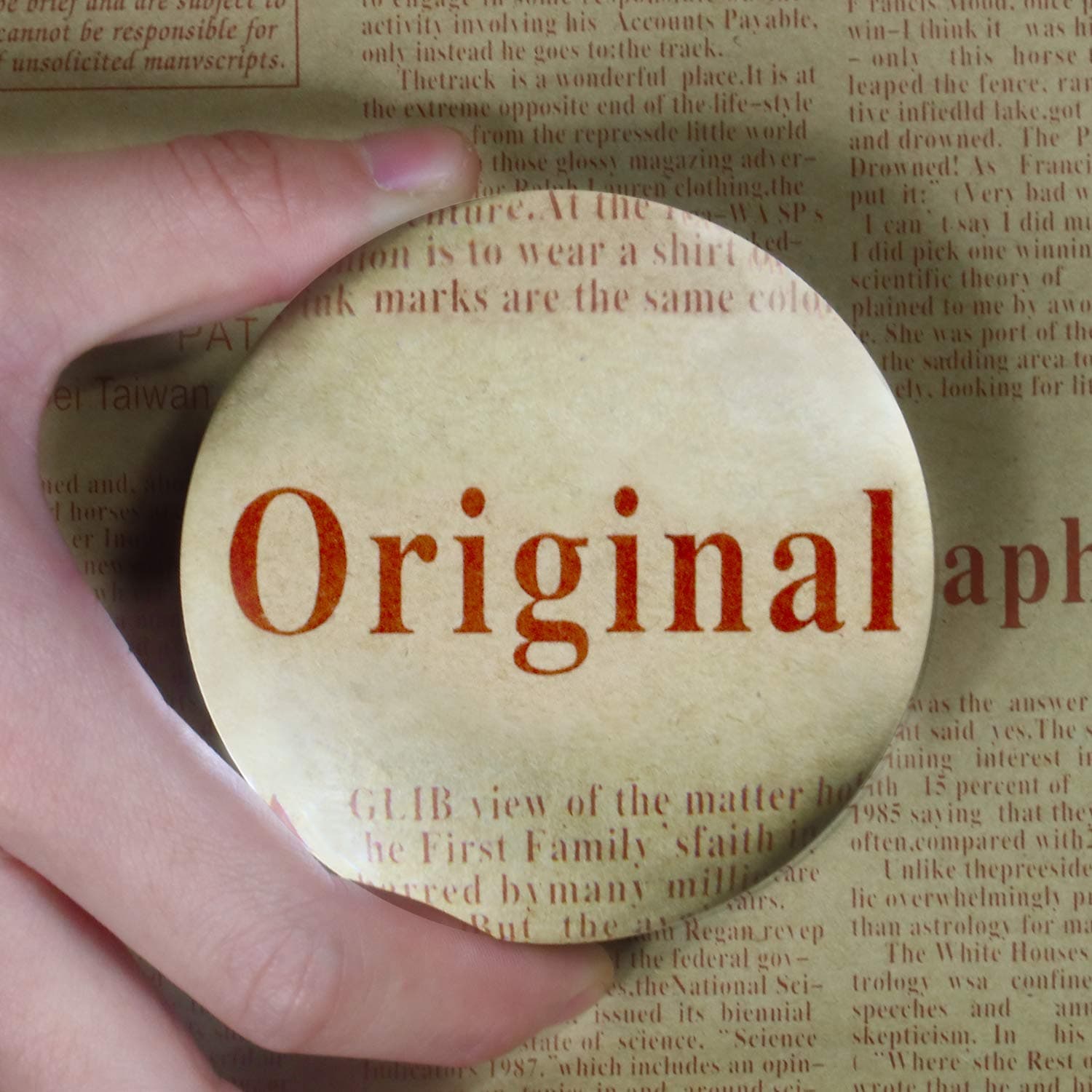 Dandelion 6X Dome/Paperweight Magnifier w/Pouch Table Magnifying by Dandelion