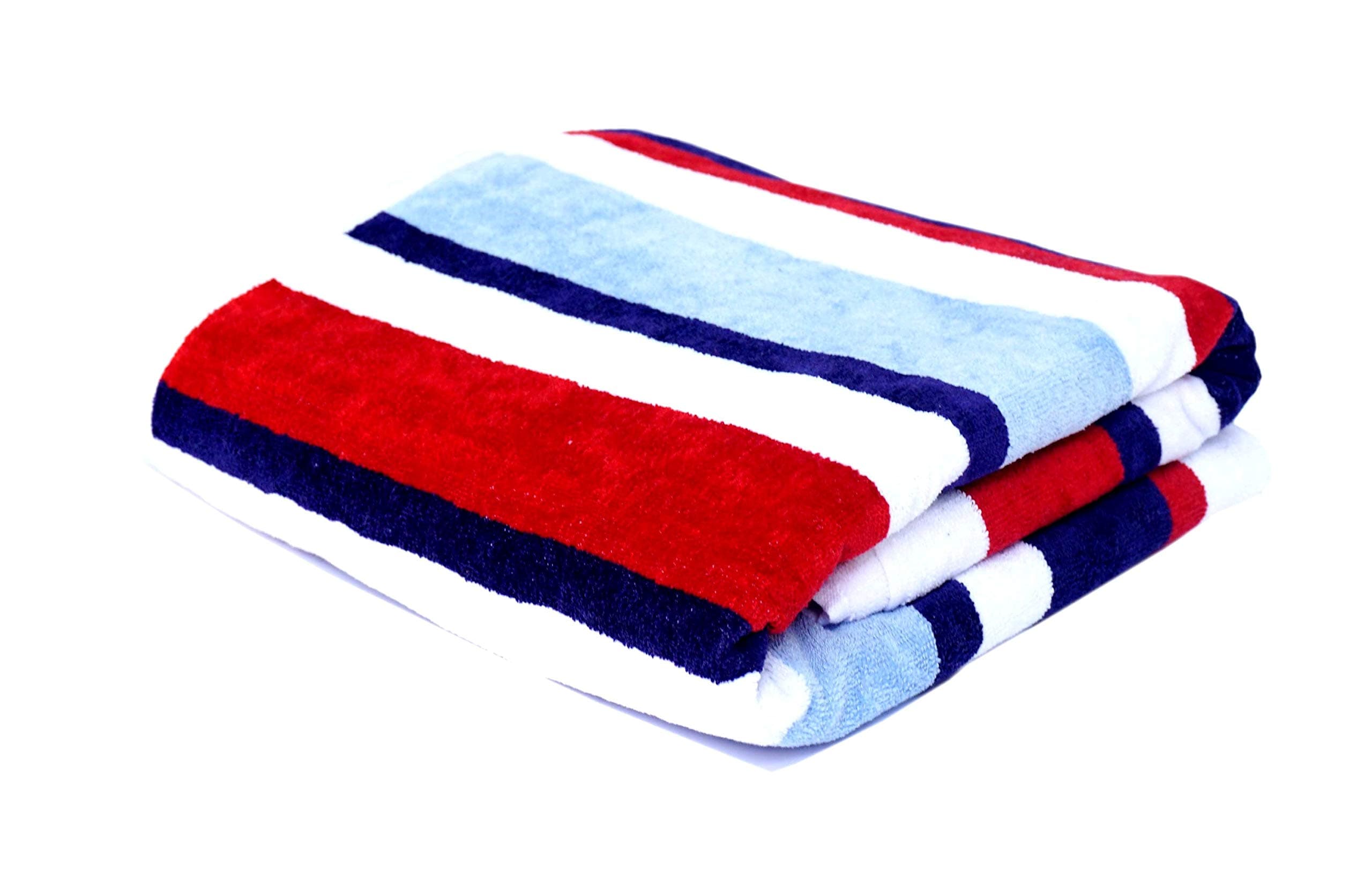 Space Fly Premium Luxury Fine Soft & Cotton Attractive, Striped Pool, Velvet Smooth, Beach Large Size Bathroom Bath Towel for Men and Women (1 Piece) (Size: 32X62 Inch_ Multi Color)