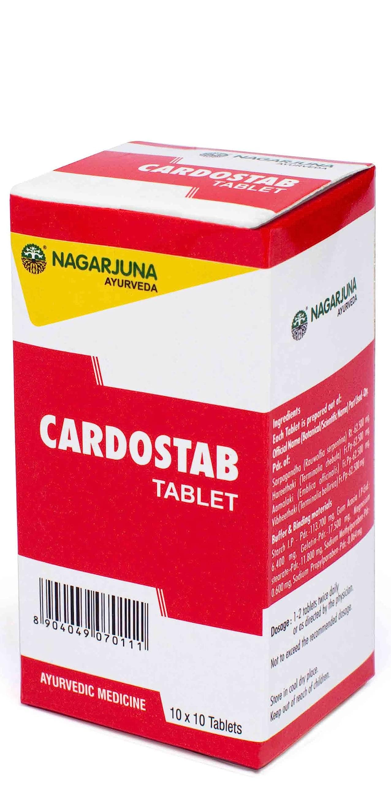 NAGARJUNA Cardostab Tablet -100 Tablets with Free Pachak Methi