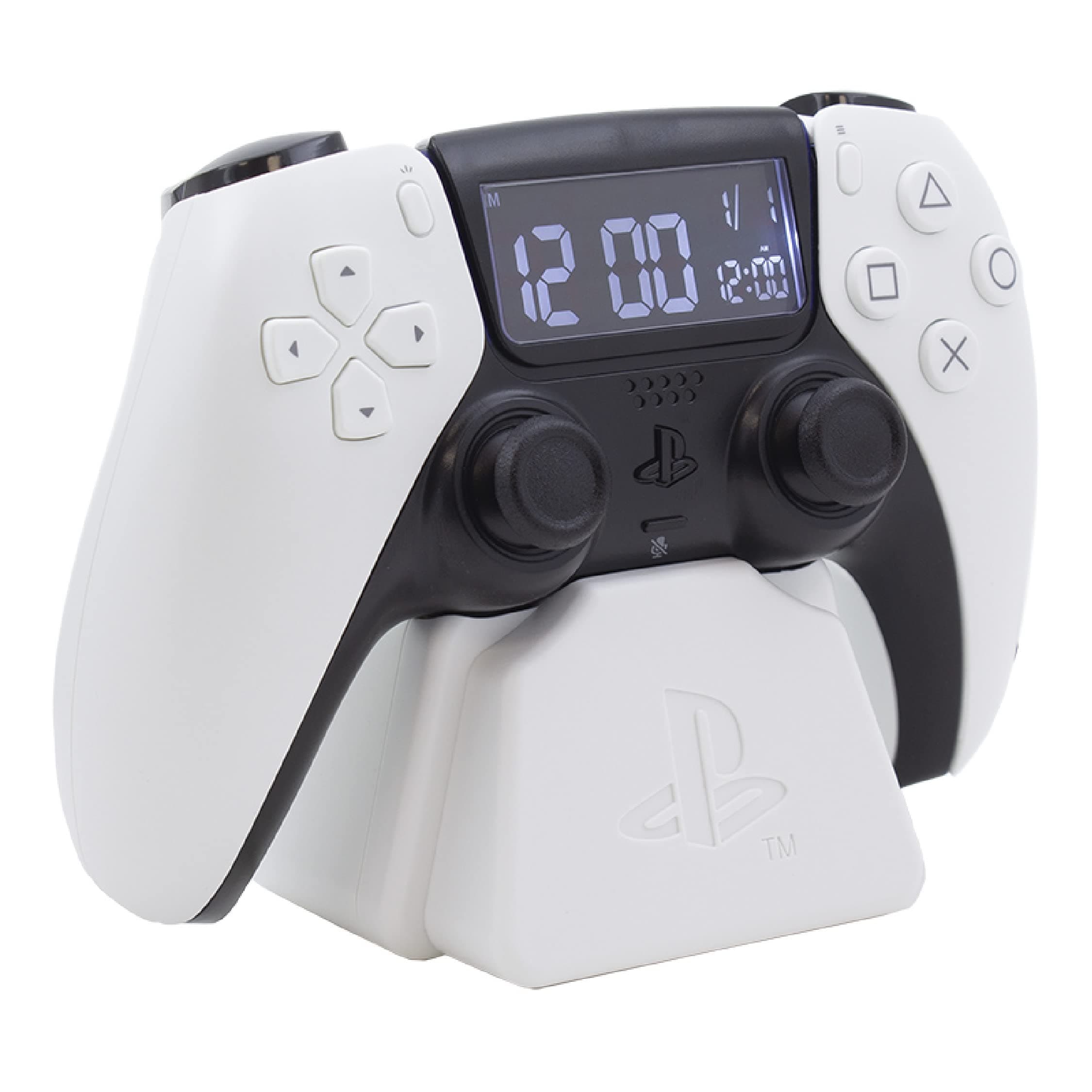Paladone PlayStation White Gamer Alarm Clock, Officially Licensed Merchandise