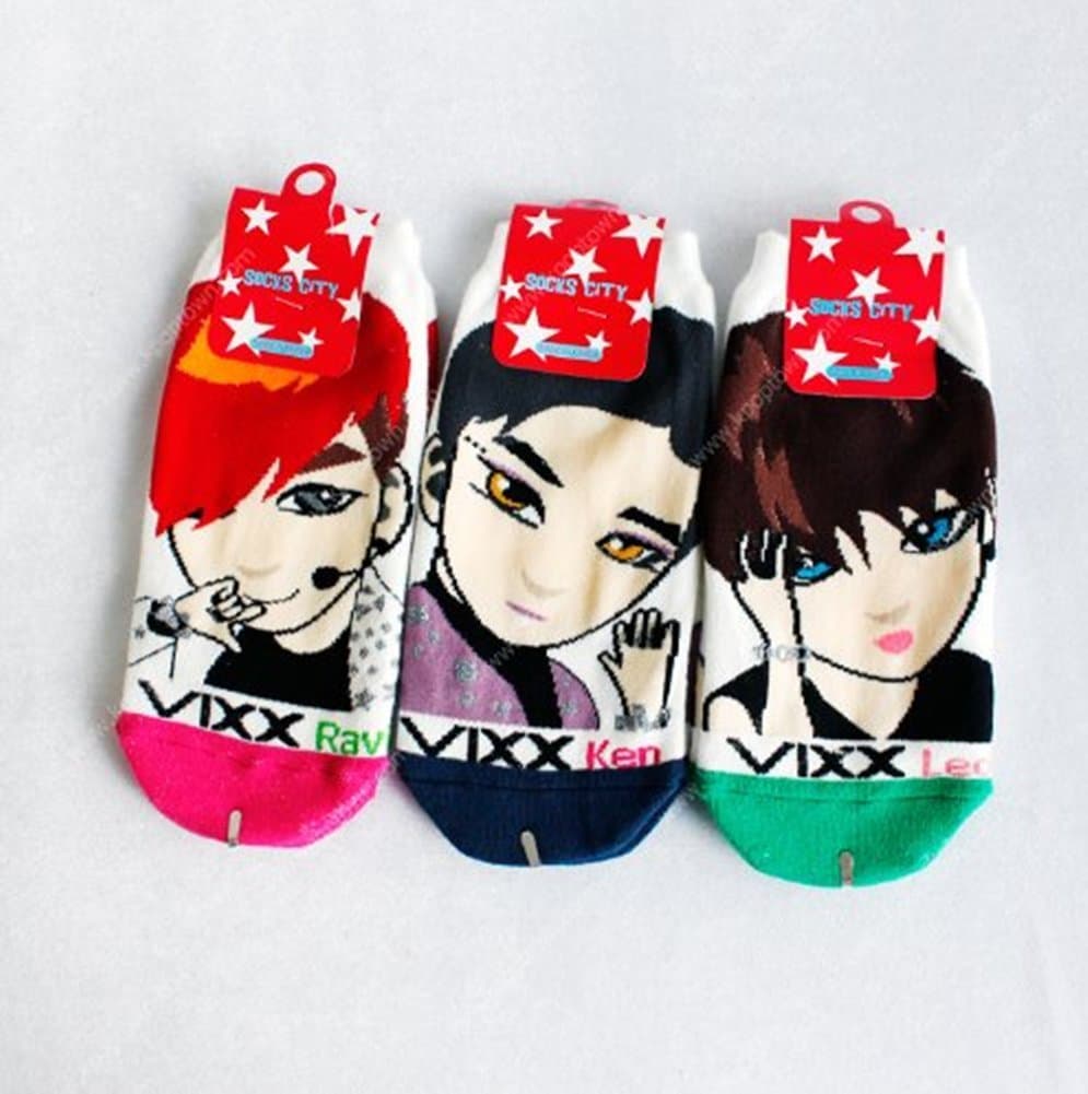 VIXX CHARACTER SOCKS SET - 3 PAIRS SET VER 1