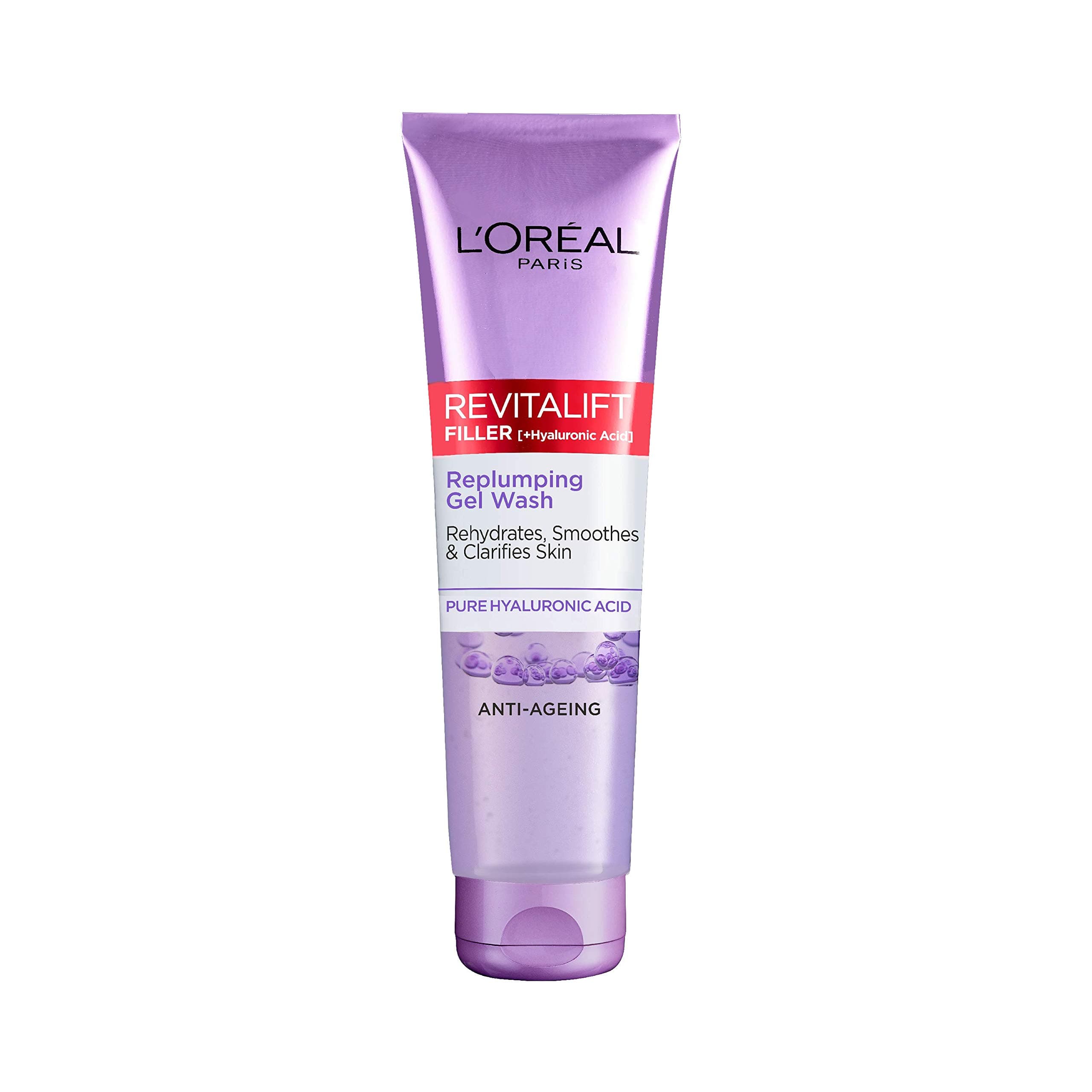 L’Oréal Paris L'Oreal Revitalift Filler [ Plus Hyaluronic Acid] Gel Face Wash Cleanser, 150ml, Pack of 1