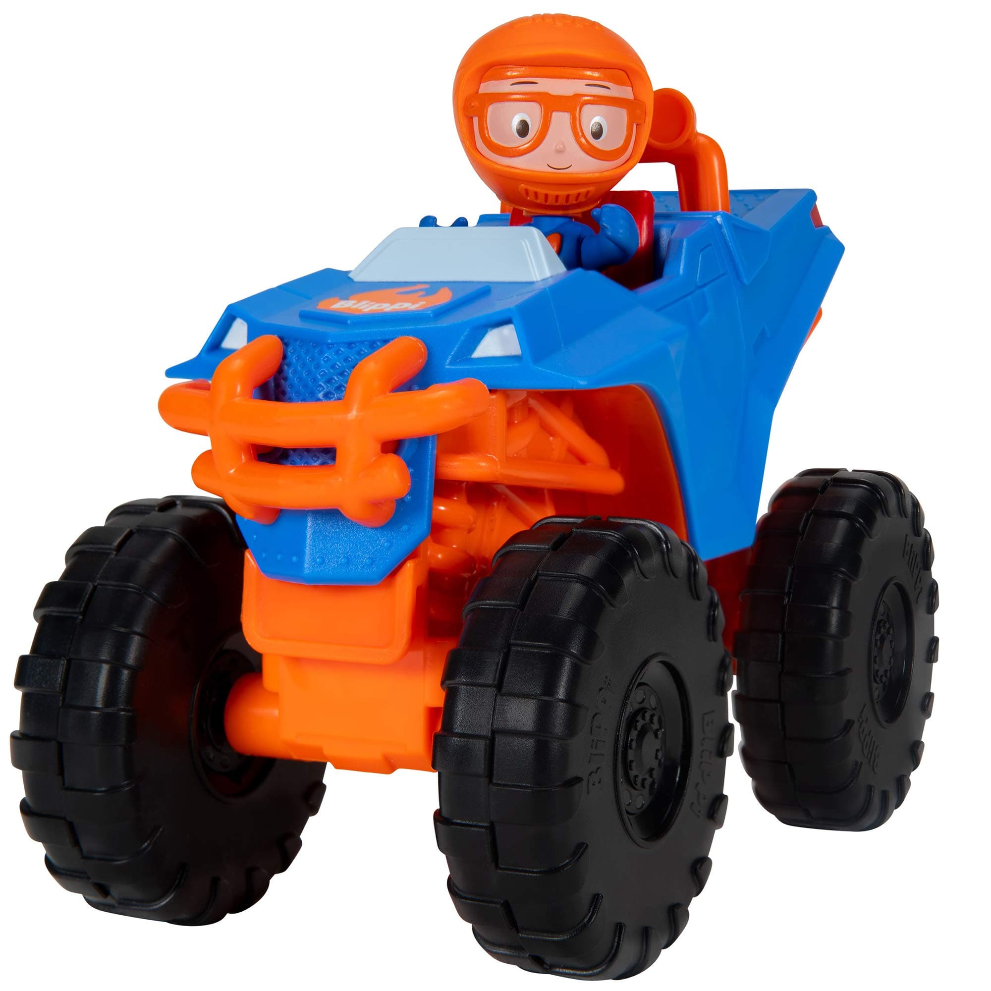 Blippi Monster Truck Mobile - Mini Vehicle with Freewheeling Features Including 2? Character Toy Figure and Cool Hydraulics - Imaginative Play for Toddlers and Young Children