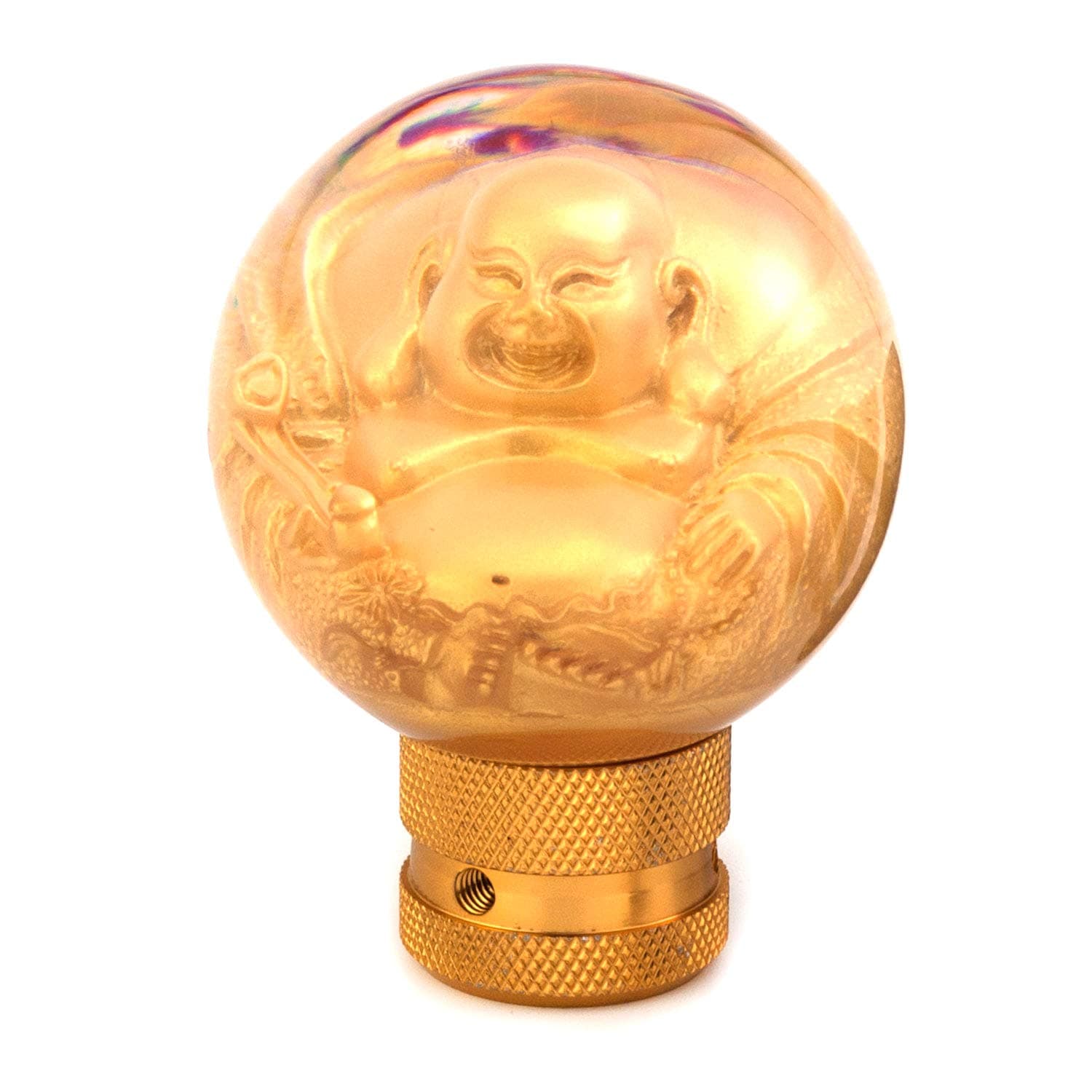 Gear Shifter Knob, Lucky Style MT Car Stick Shift Handle Fit Most Automatic Manual Transmissions, Gold