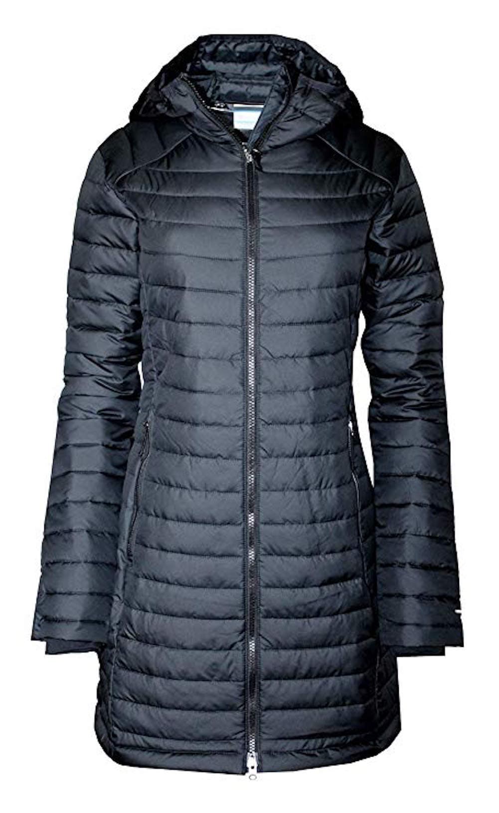 Women's White Out Mid Omni Heat Long Hooded Light Jacket Coat Puffer Plus/Regular