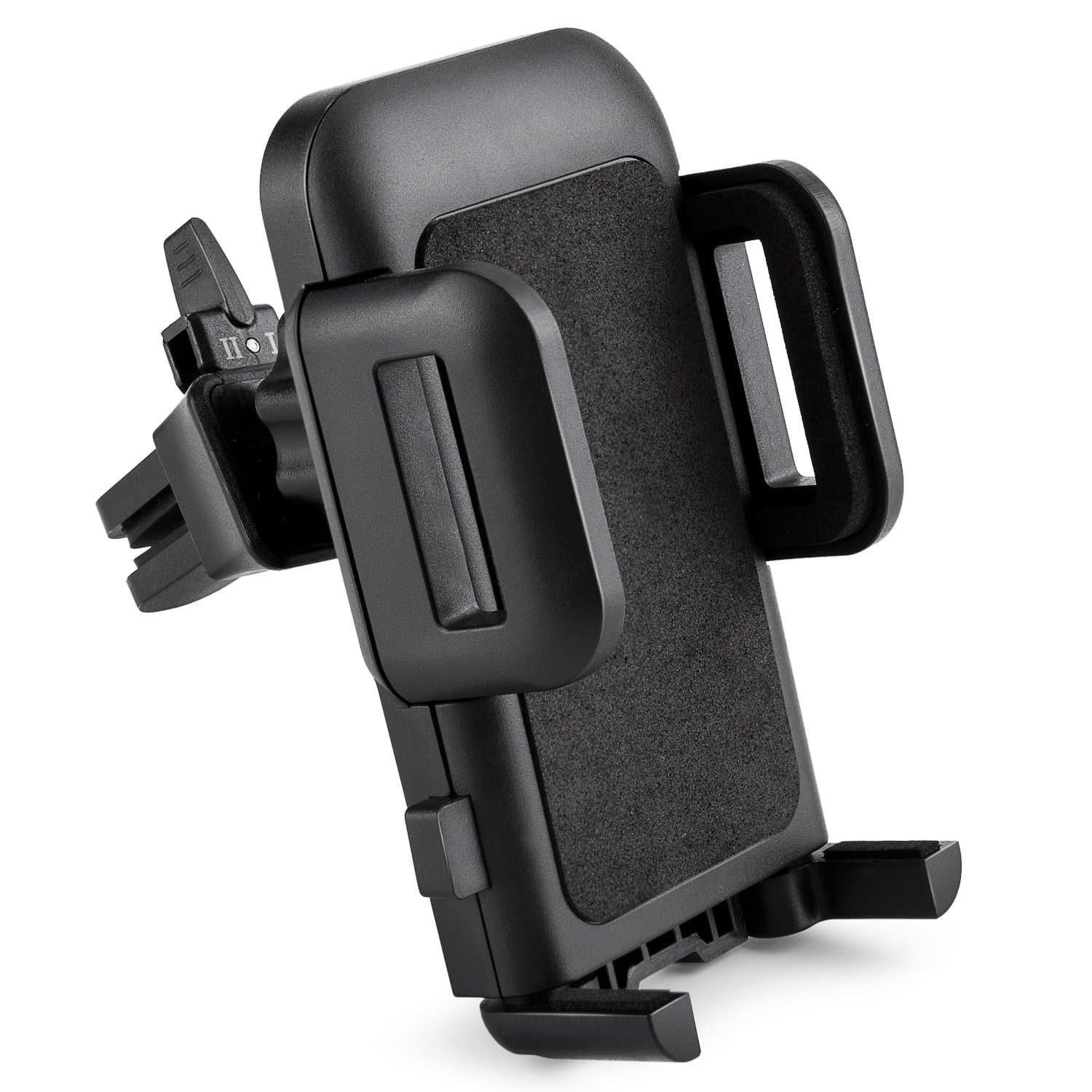 LUOMULONG Car Phone Mount, Air Vent Cell Phone Holder Cradle Compatible for iPhone X/8/8Plus/7/7Plus/6s/6Plus/5S, Galaxy S5/S6/S7/S8, Google Nexus, Huawei and Other Smartphones