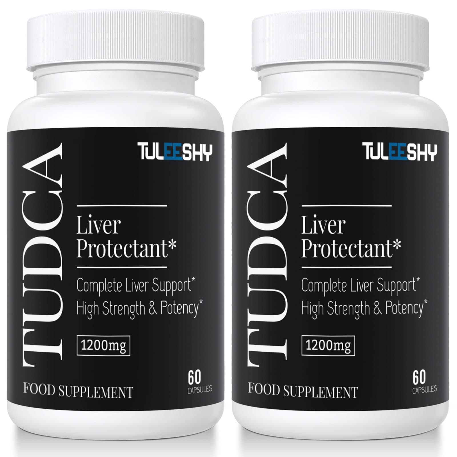 1200 mg TUDCA Supplement | 120 Capsules | Tauroursodeoxycholic Acid - TUDCA Bile Salts for Liver and Digestion, Non-Animal Formula
