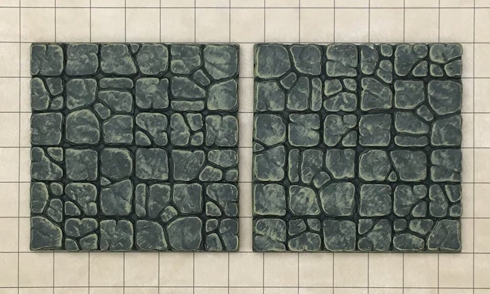 2-Piece Set of Large Cavern Moss Terrain Tiles