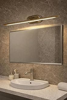 TRIPPING Body Color 12W Antique 3-in-1 LED Wall Lamp: Adjustable Warm, White, Natural Light, Flexible Neck, 50cm Length, 15cm Thickness Spot Focus Light for Pictures, Mirror,Washbasins