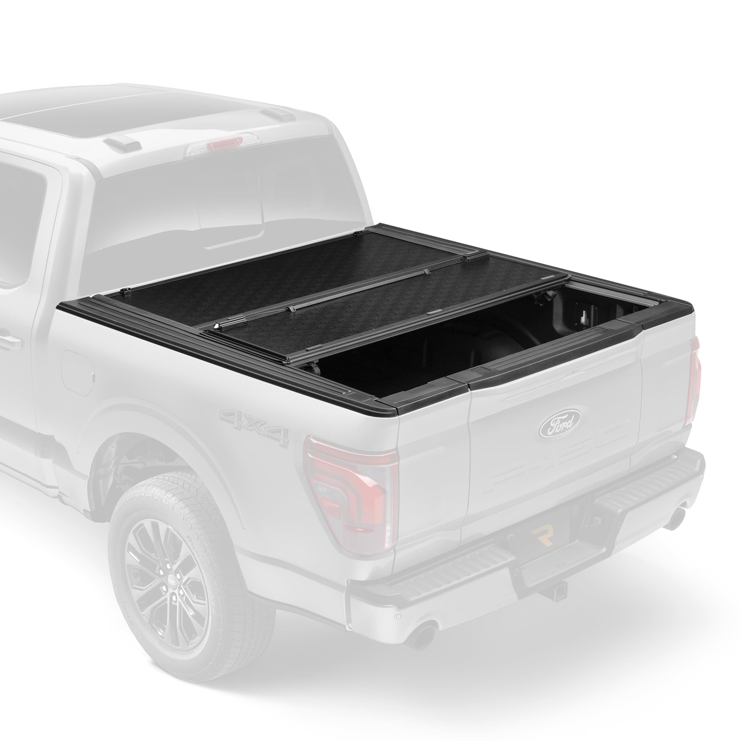 Gator EFX Hard Tri-Fold Truck Bed Tonneau Cover - Heavy-Duty Truck Bed Protection - Durable Aluminum Panels - Hard Folding Tonneau Cover - 2021-2025 Ford F-150 (incl. Raptor/Lightning) - 5'7" Bed