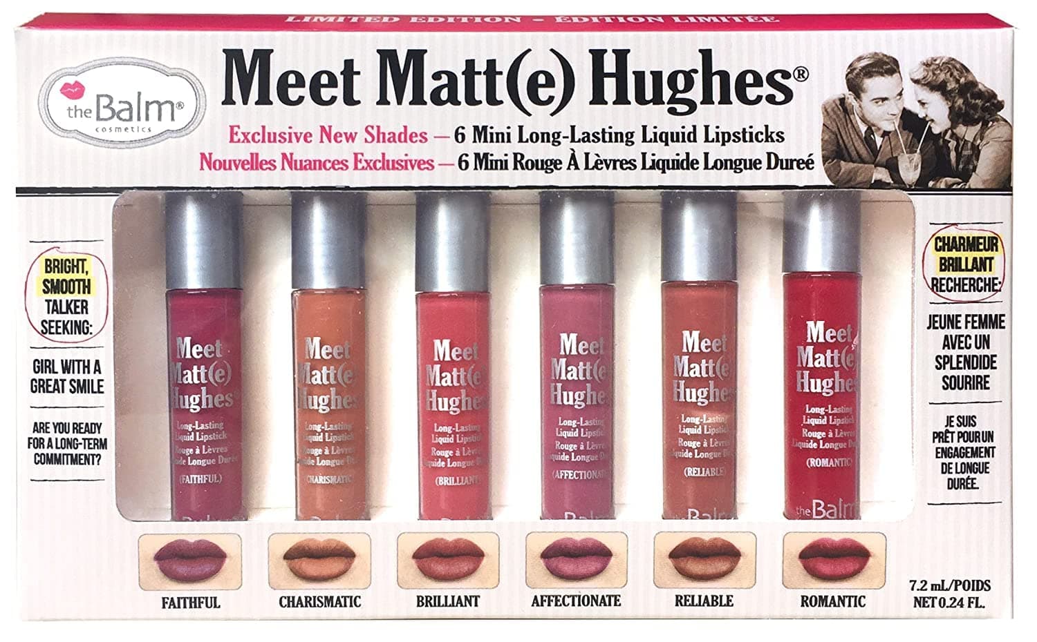 Meet Matt(E) Hughes Liquid Lipstick Set #2 Set Of 6 Mini Long-Lasting Liquid Lipsticks