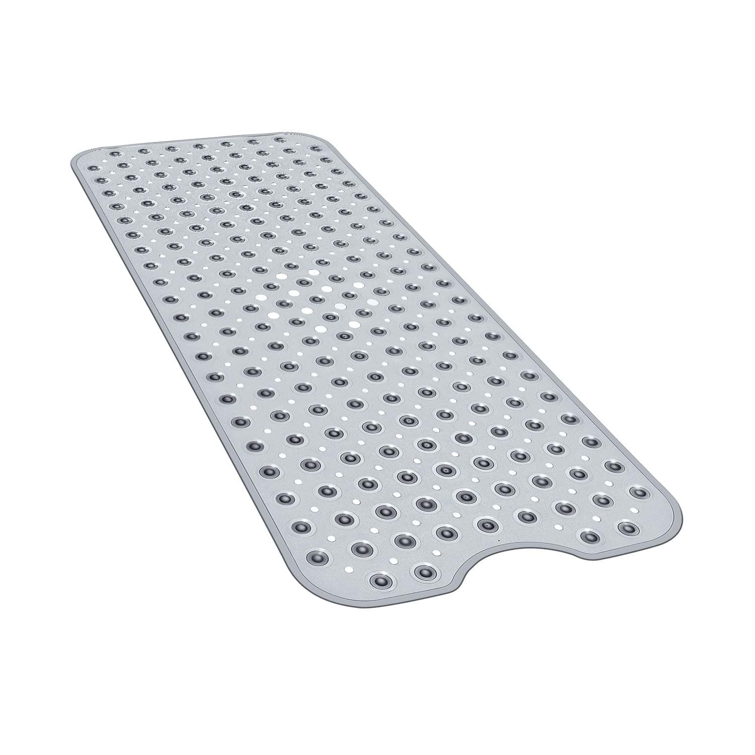 YINENN Non-Slip Bath Tub Shower Mat with Suction Cups and Drain Holes, 40x16in, Clear transparent